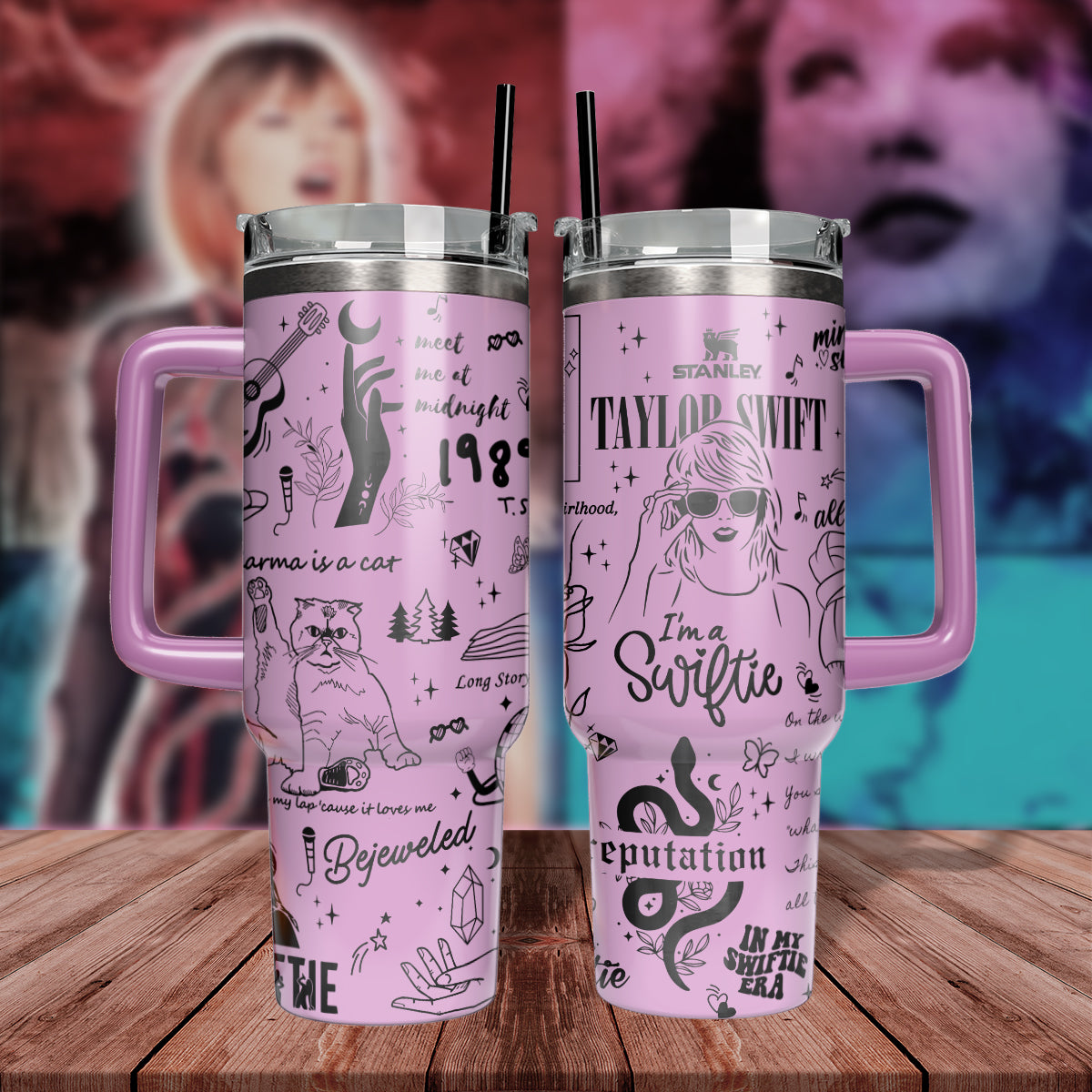 Taylor Swift Music Custom Stanley Cup 40 oz 30 oz Tumbler With HandleTVC2301806