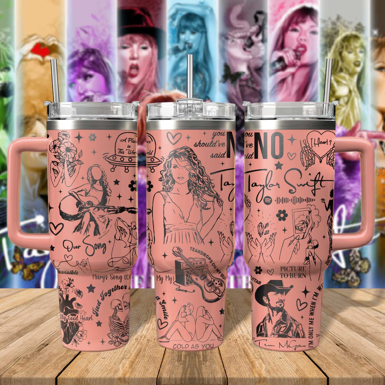 Taylor Swift Music Custom Stanley Cup 40 oz 30 oz Tumbler With HandleTVC2301806