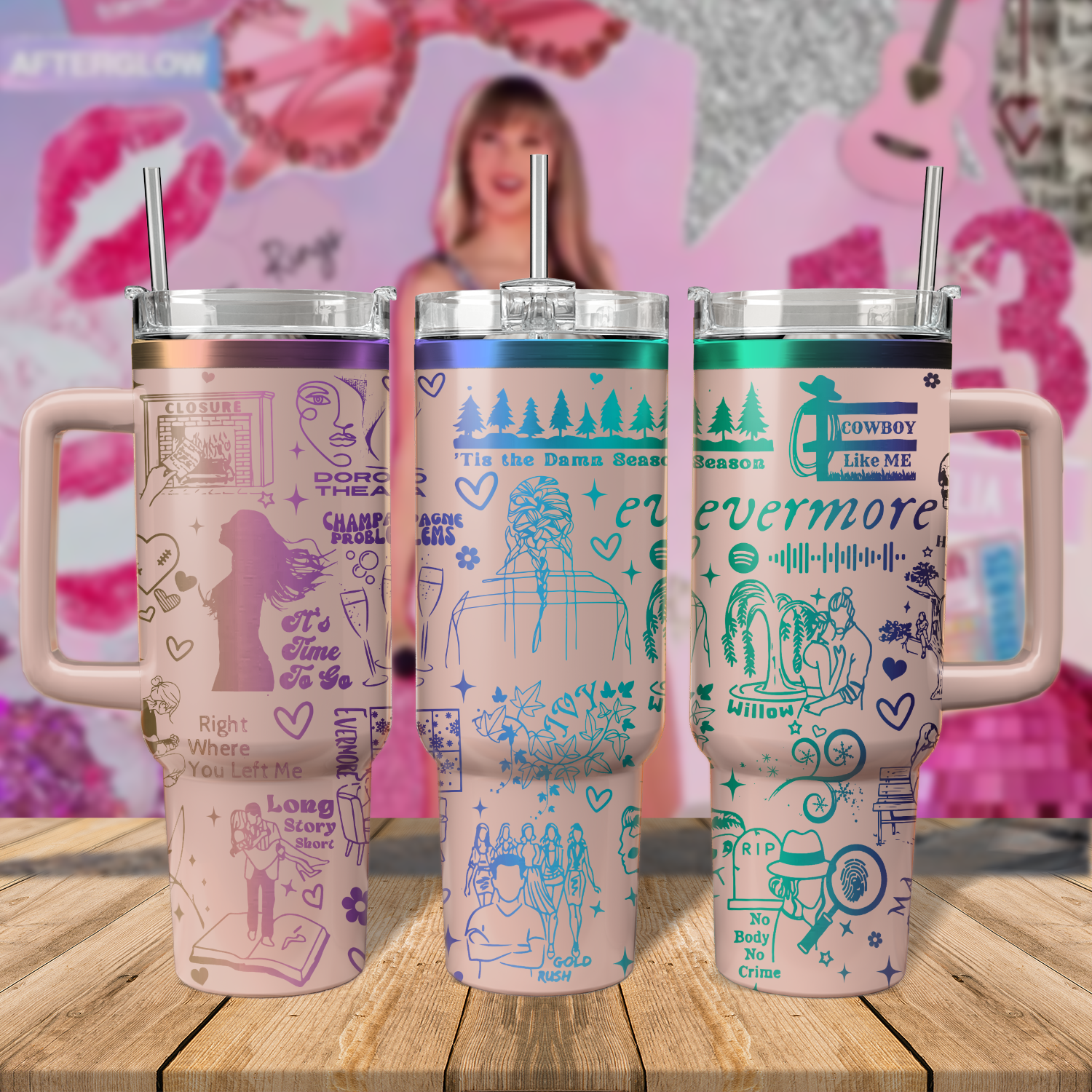 Taylor Swift Music Custom Stanley Cup 40 oz 30 oz Tumbler With HandleTVC2301806