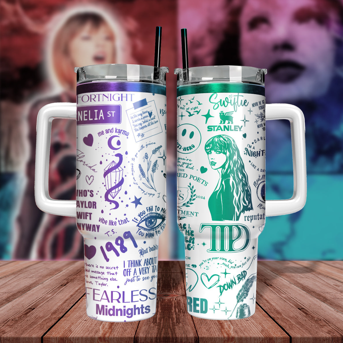 Taylor Swift Music Custom Stanley Cup 40 oz 30 oz Tumbler With HandleTVC2301806