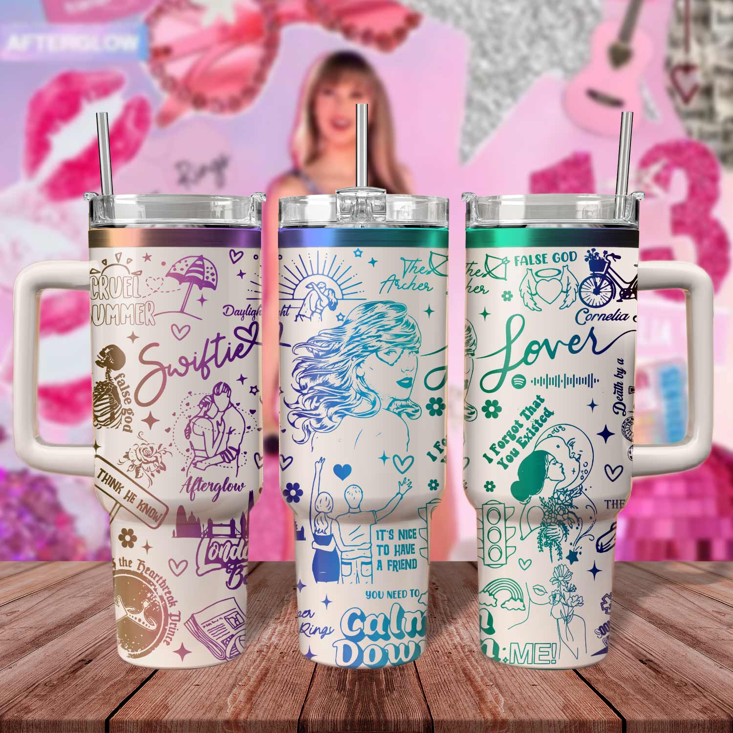 Taylor Swift Music Custom Stanley Cup 40 oz 30 oz Tumbler With HandleTVC2301806