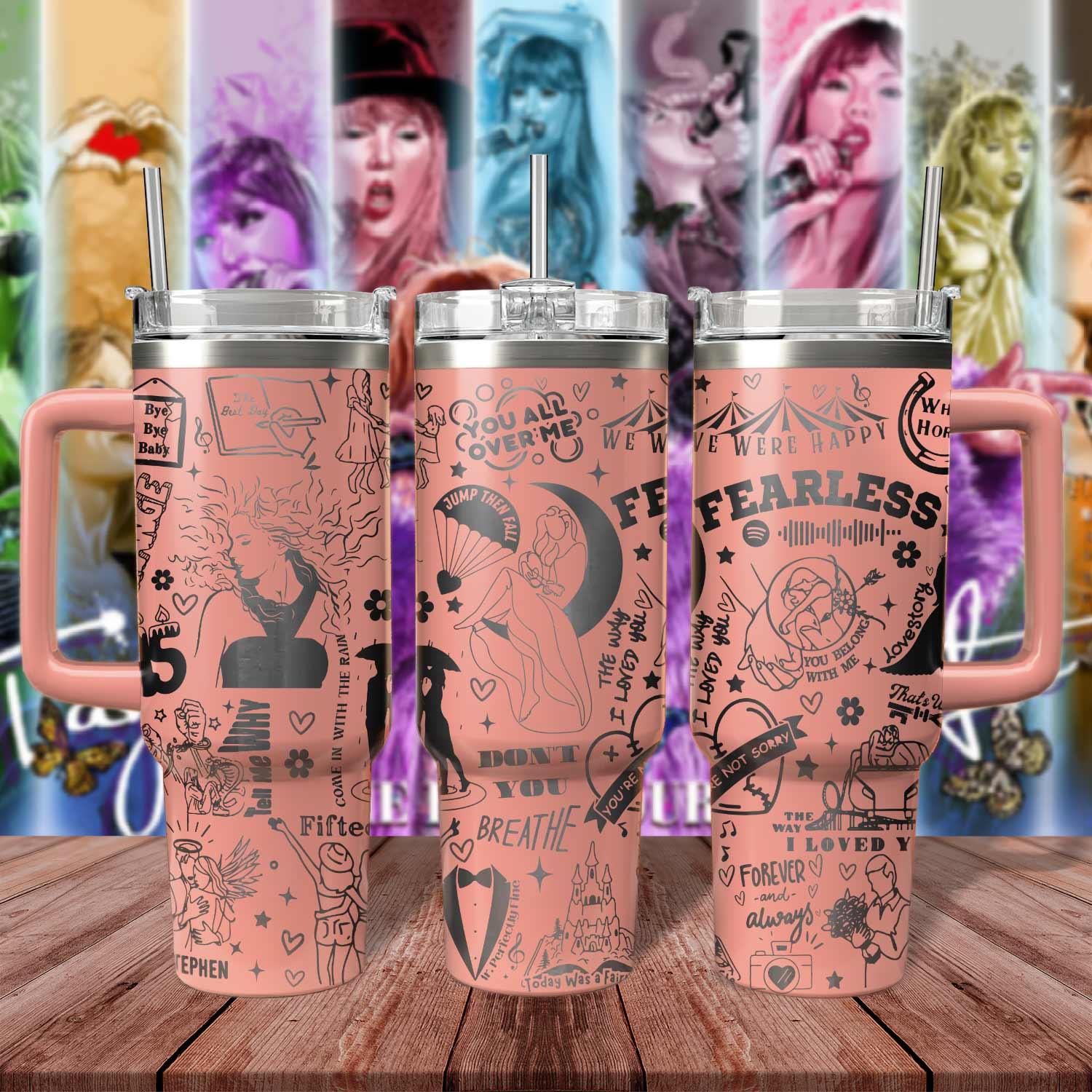 Taylor Swift Music Custom Stanley Cup 40 oz 30 oz Tumbler With HandleTVC2301807