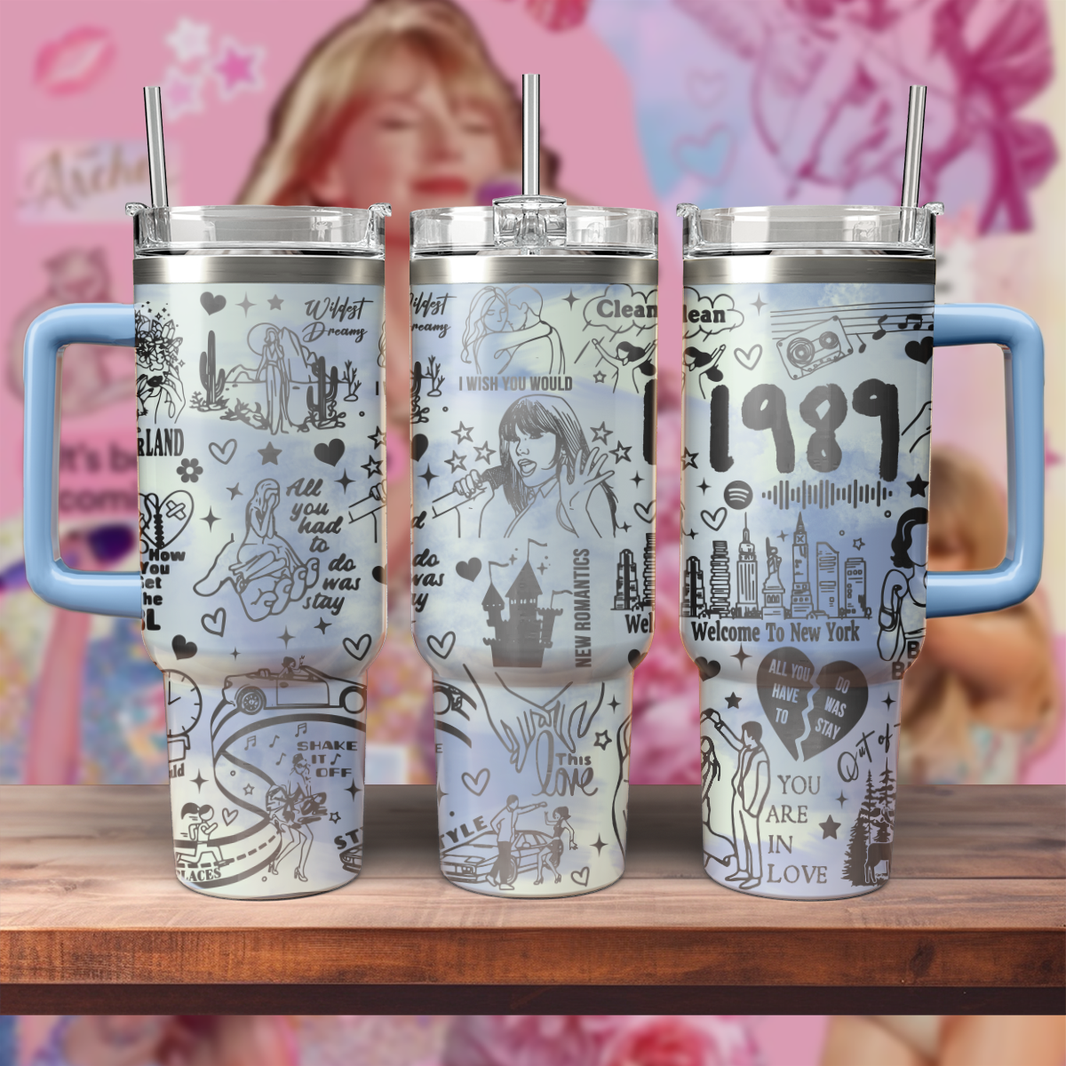 Taylor Swift Music Custom Stanley Cup 40 oz 30 oz Tumbler With HandleTVC2301807
