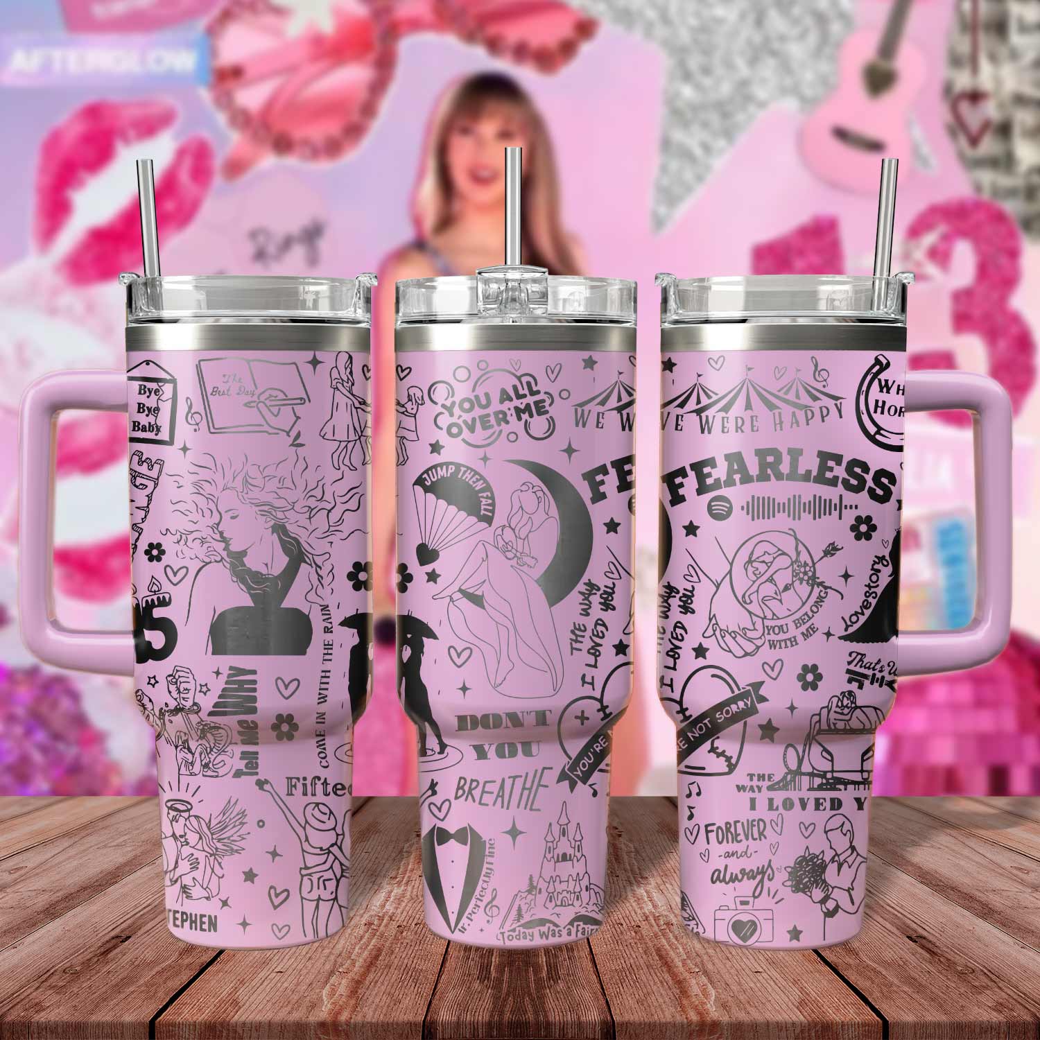 Taylor Swift Music Custom Stanley Cup 40 oz 30 oz Tumbler With HandleTVC2301807
