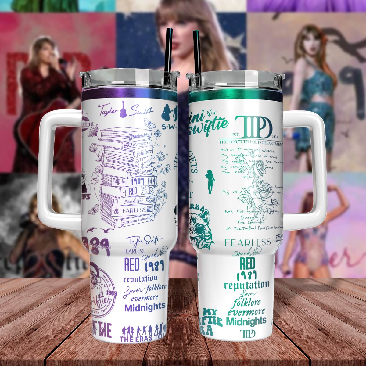 Taylor Swift Music Custom Stanley Cup 40 oz 30 oz Tumbler With HandleTVC2301807