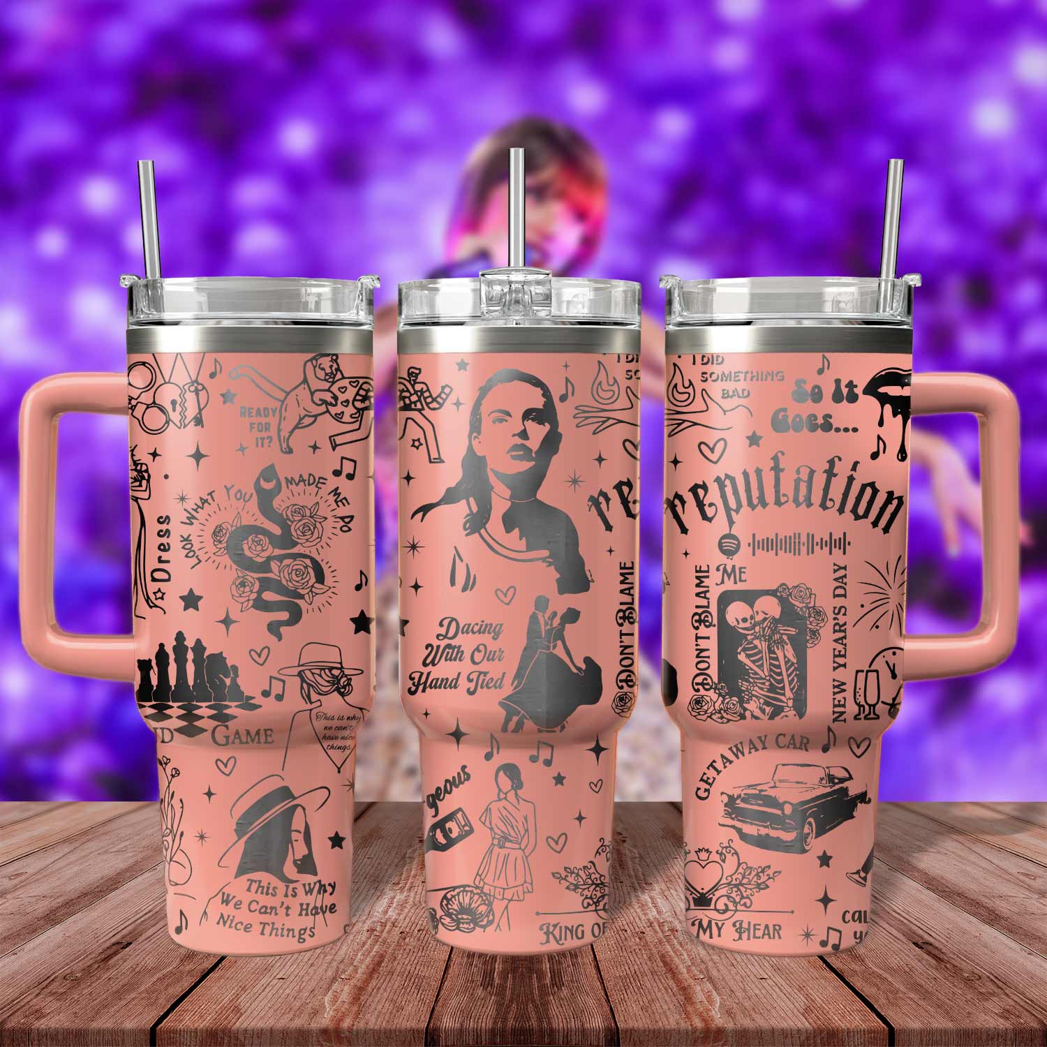 Taylor Swift Music Custom Stanley Cup 40 oz 30 oz Tumbler With HandleTVC2301807