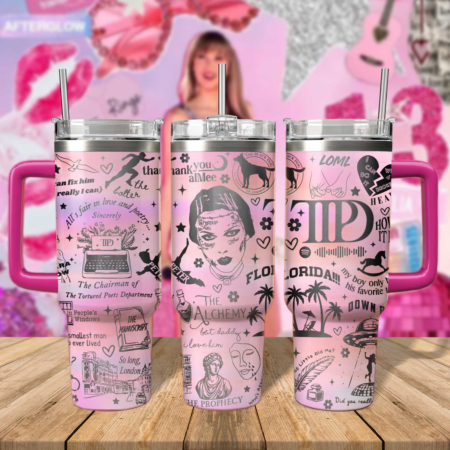 Taylor Swift Music Custom Stanley Cup 40 oz 30 oz Tumbler With HandleTVC2301807