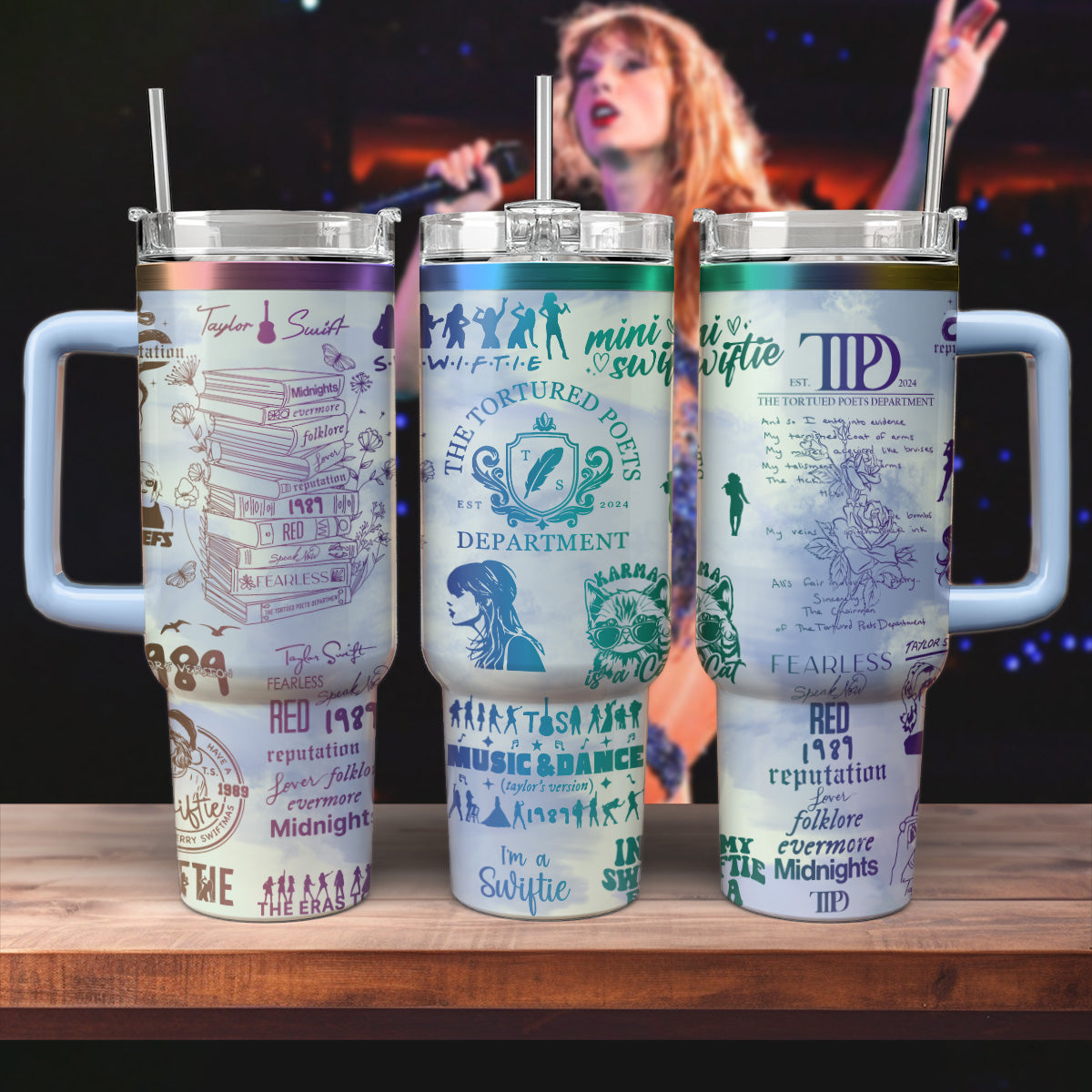 Taylor Swift Music Custom Stanley Cup 40 oz 30 oz Tumbler With HandleTVC2301807