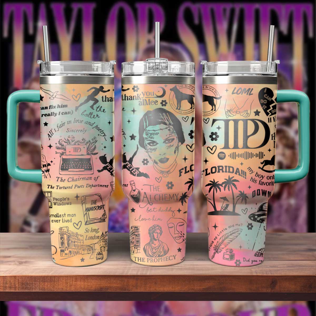 Taylor Swift Music Custom Stanley Cup 40 oz 30 oz Tumbler With HandleTVC2301807
