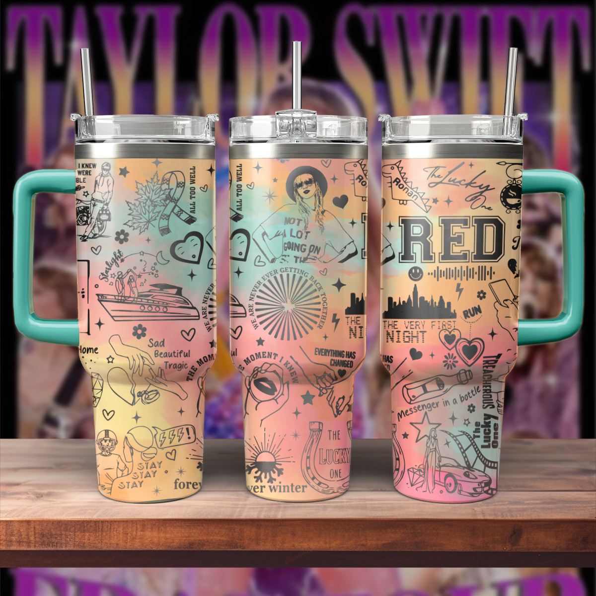 Taylor Swift Music Custom Stanley Cup 40 oz 30 oz Tumbler With HandleTVC2301807