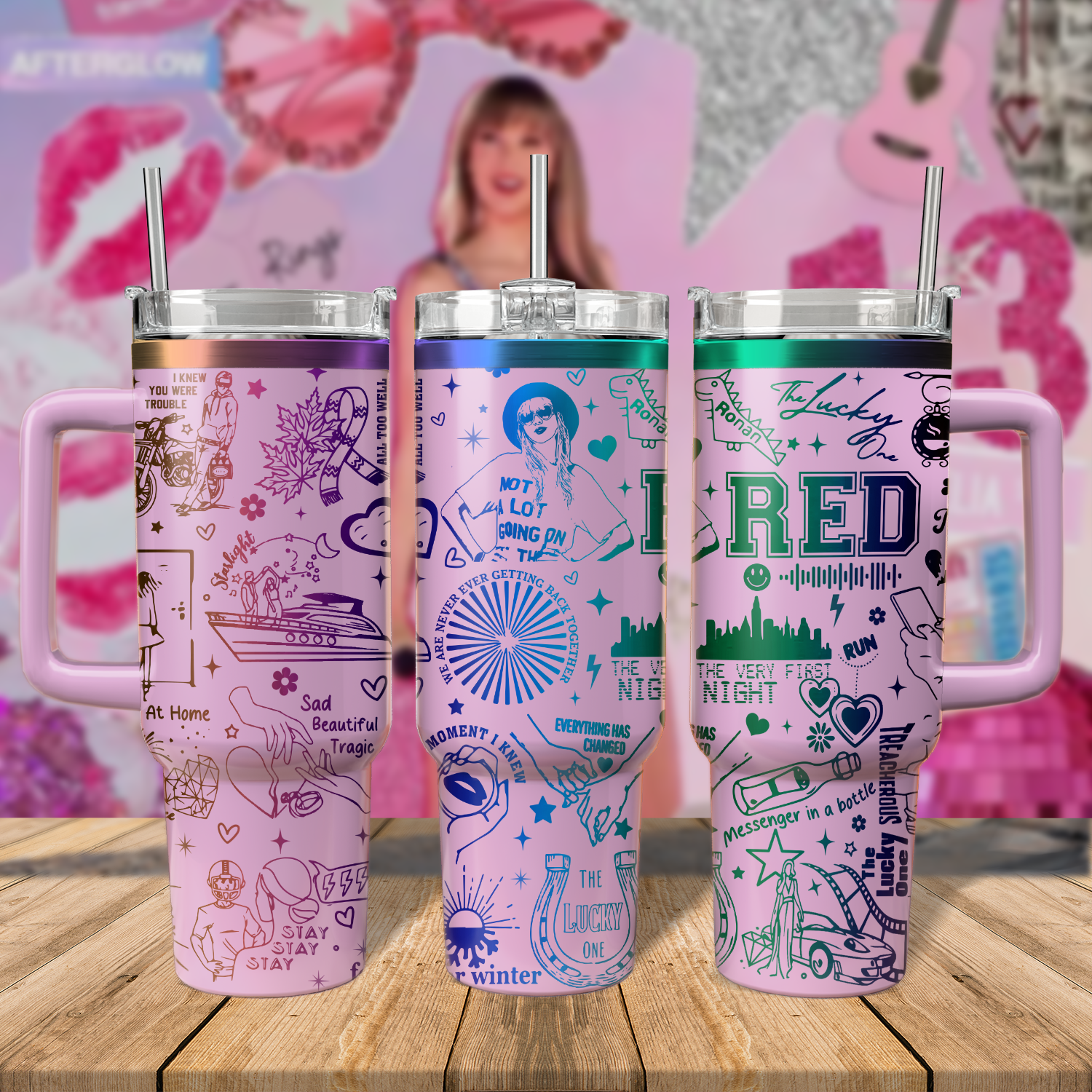 Taylor Swift Music Custom Stanley Cup 40 oz 30 oz Tumbler With HandleTVC2301807