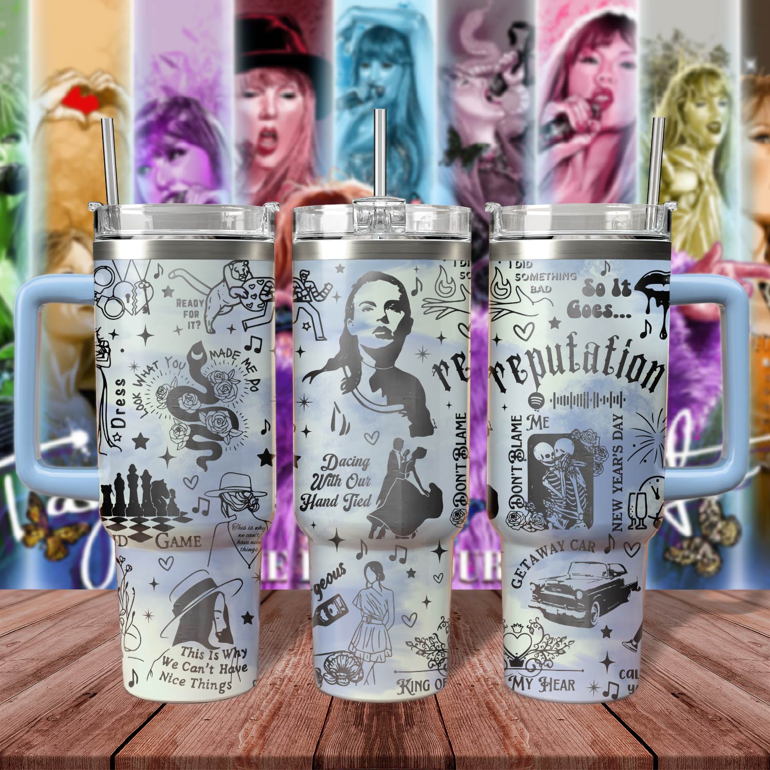 Taylor Swift Music Custom Stanley Cup 40 oz 30 oz Tumbler With HandleTVC2301807