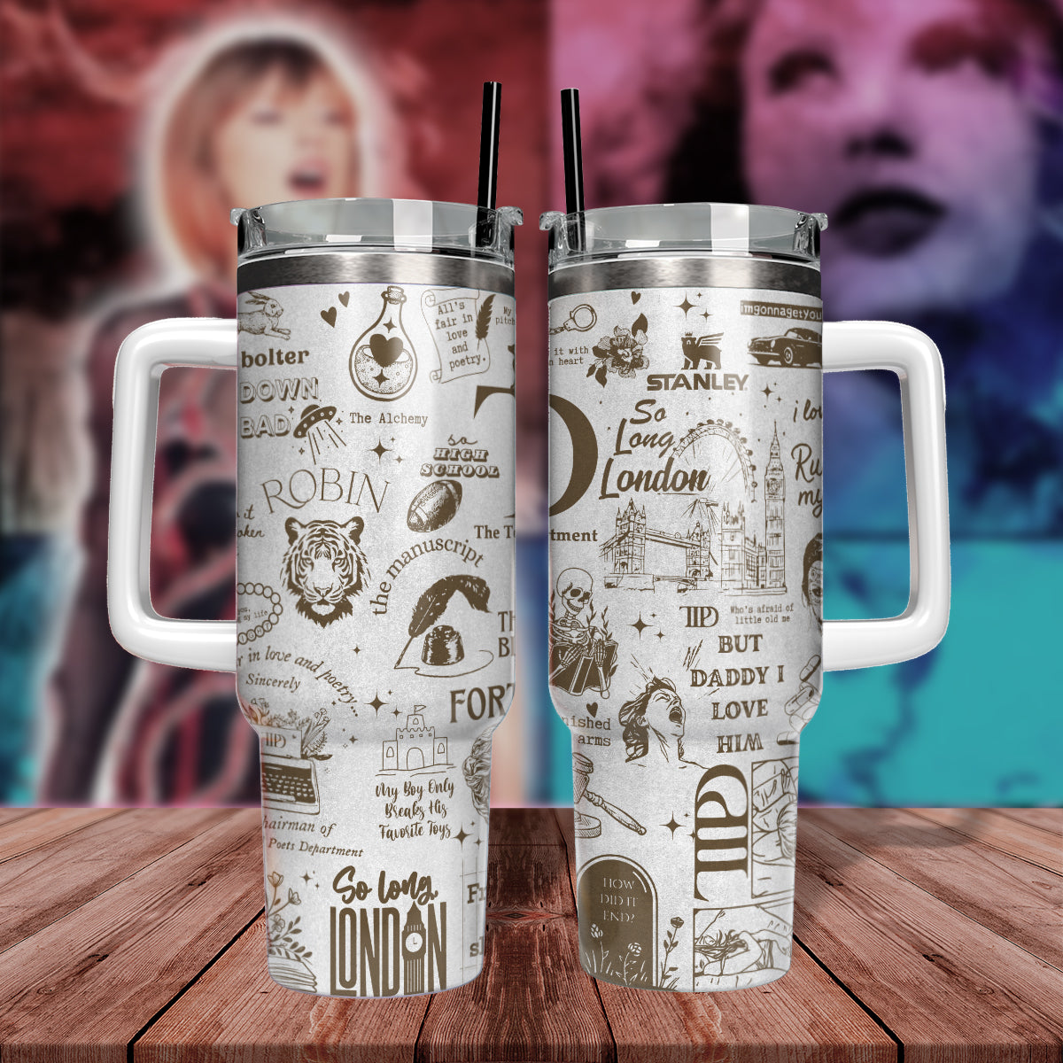 Taylor Swift Music Custom Stanley Cup 40 oz 30 oz Tumbler With HandleTVC2301808 - Image 5
