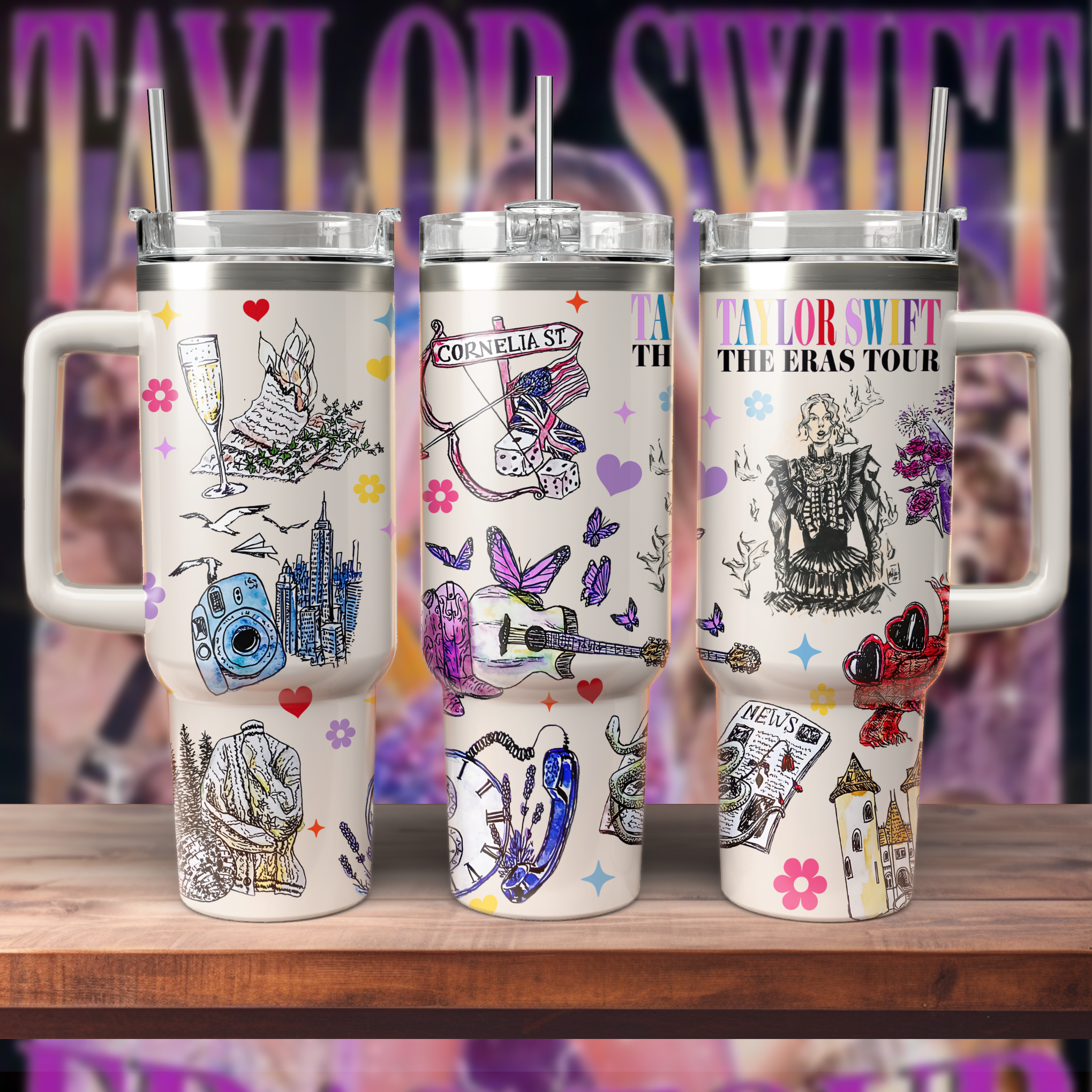 Taylor Swift Music Custom Stanley Cup 40 oz 30 oz Tumbler With HandleTVC2301808 - Image 3