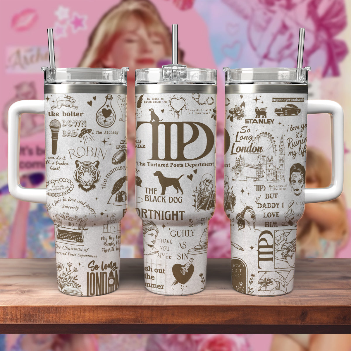 Taylor Swift Music Custom Stanley Cup 40 oz 30 oz Tumbler With HandleTVC2301808 - Image 2