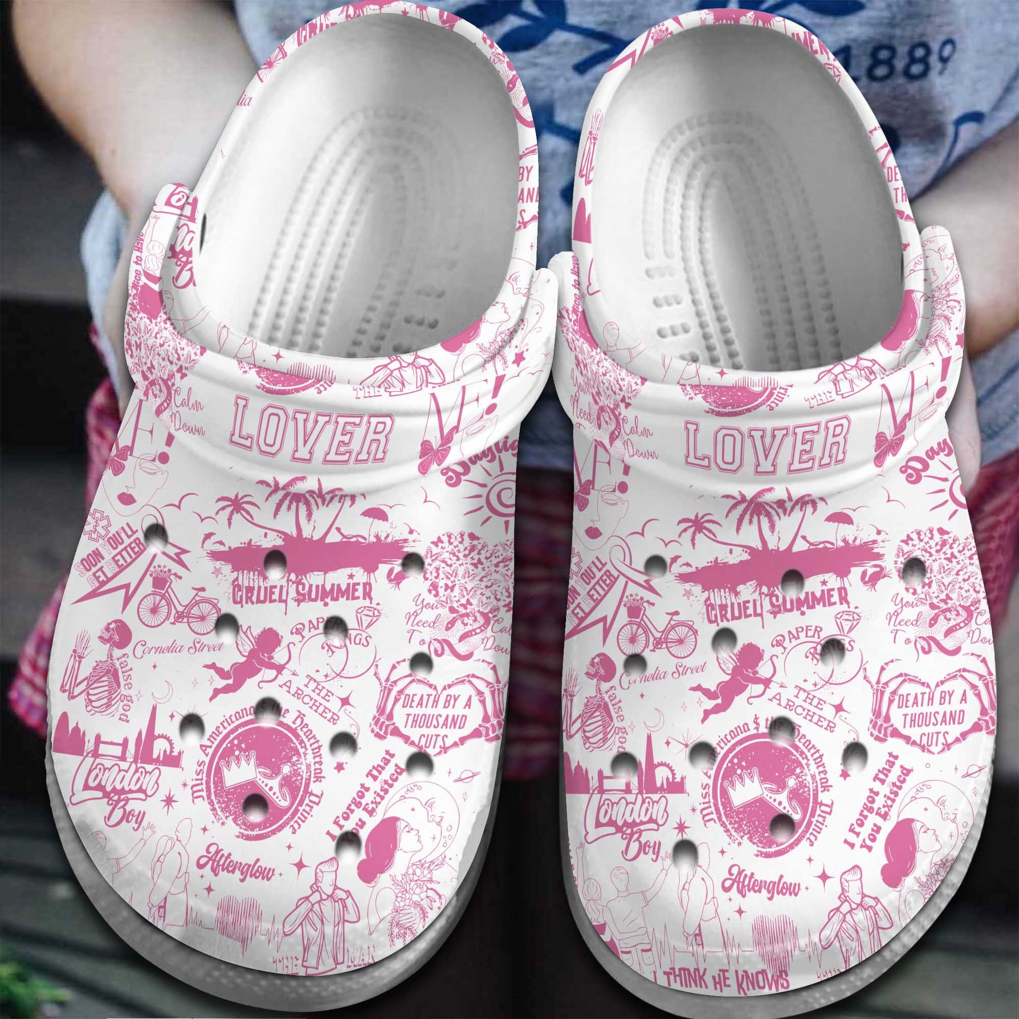 Taylor Swift Music lover Crocs Crocband Clogs Shoes Comfortable For Men Women and Kids