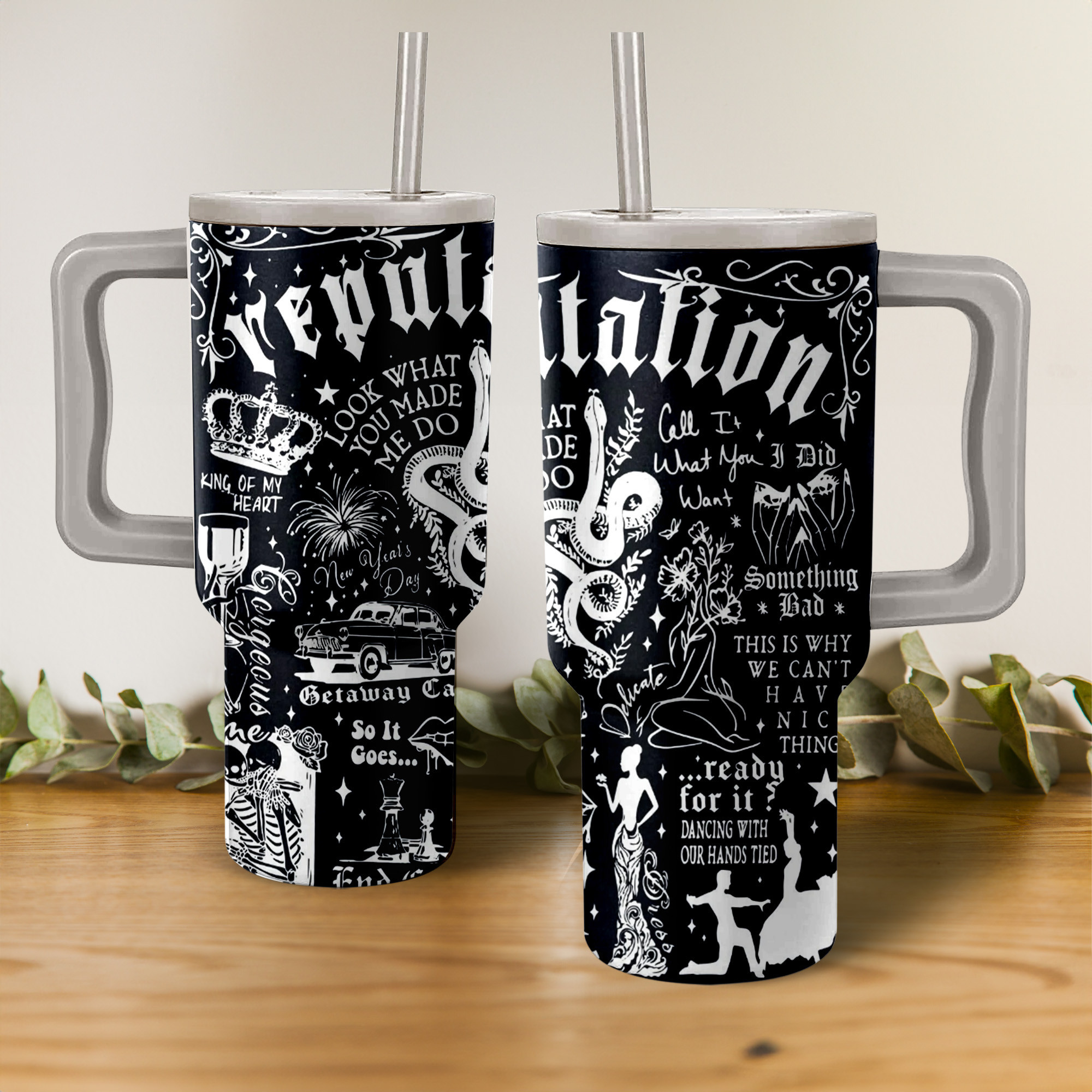 Taylor Swift Reputation Album Music Custom Stanley Cup 40 oz 30 oz Tumbler With HandleTVC2301154