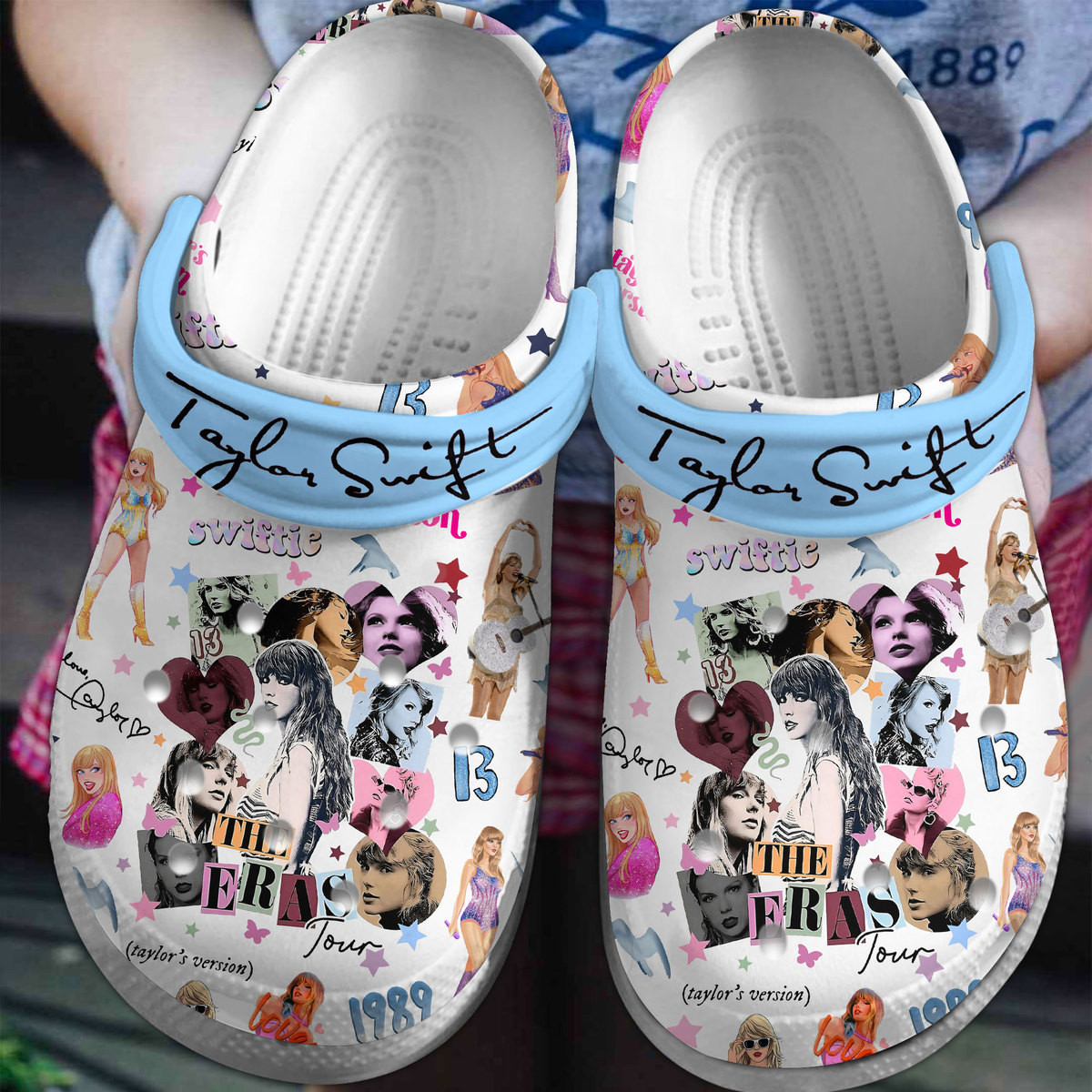 Taylor Swift The Eras Tour Music Crocs Crocband Clogs Shoes Comfortable For Men Women and Kids