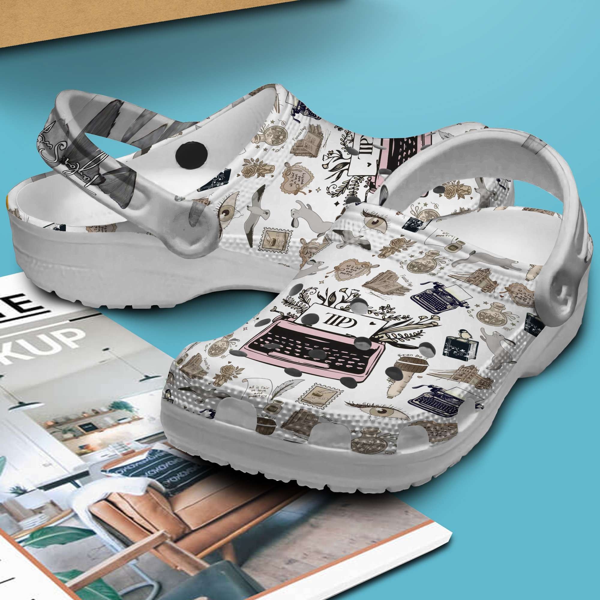 Taylor Swift TTPD Album Music Crocs Crocband Clogs Shoes Comfortable For Men Women and Kids - Image 2