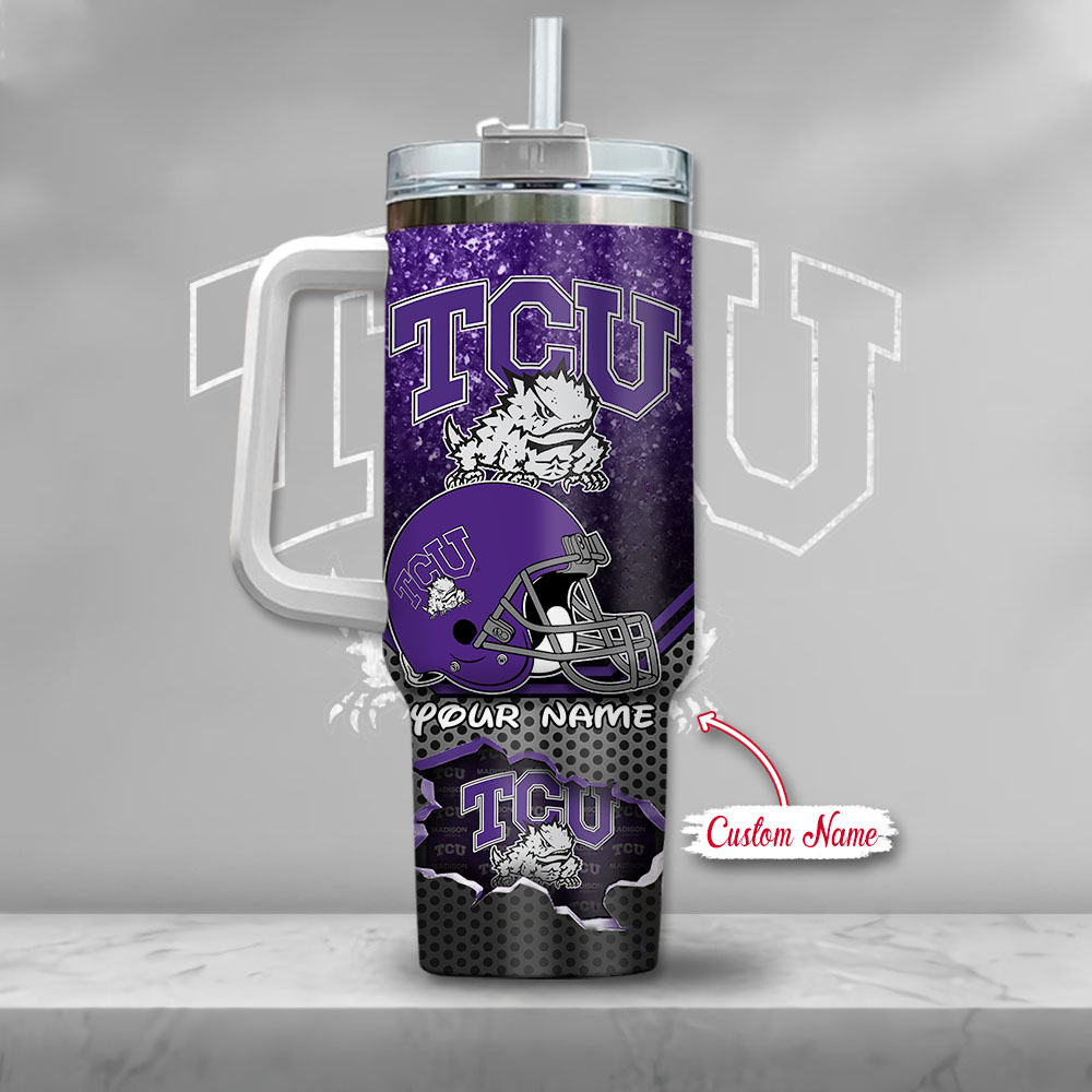 TCU Horned Frogs NCAA Mickey Mouse Custom Stanley Cup 40 oz 30 oz Tumbler With HandleTVC230122 - Image 3