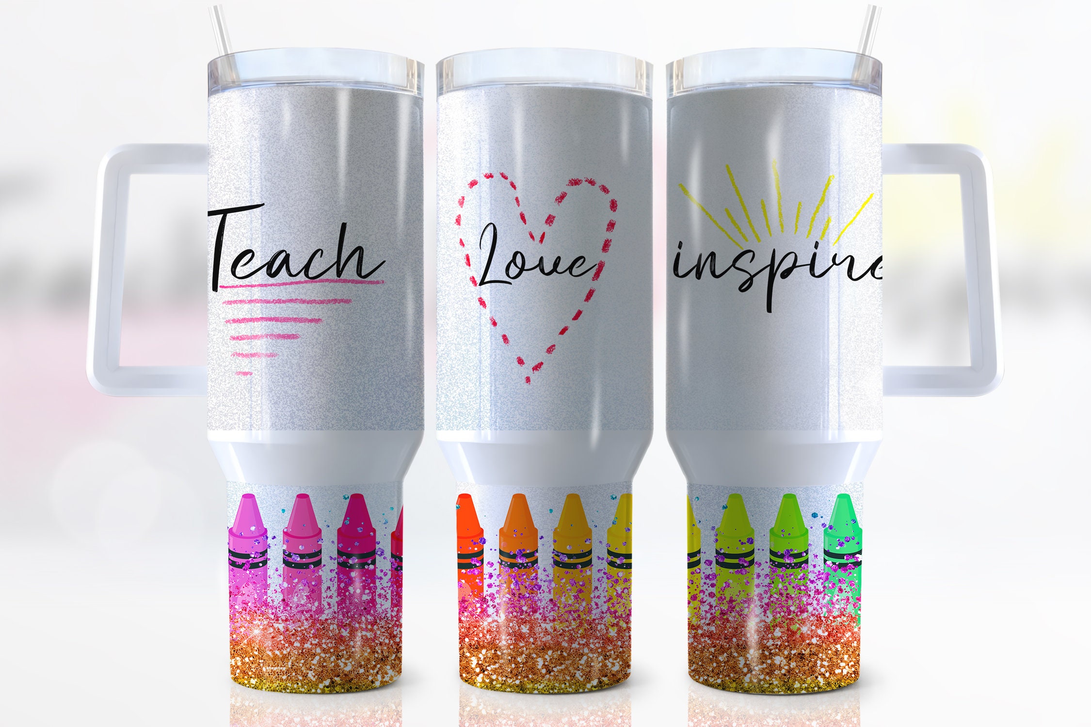 Teach Love Inspire Custom Stanley Cup 40 oz 30 oz Tumbler With HandleTVC2301942