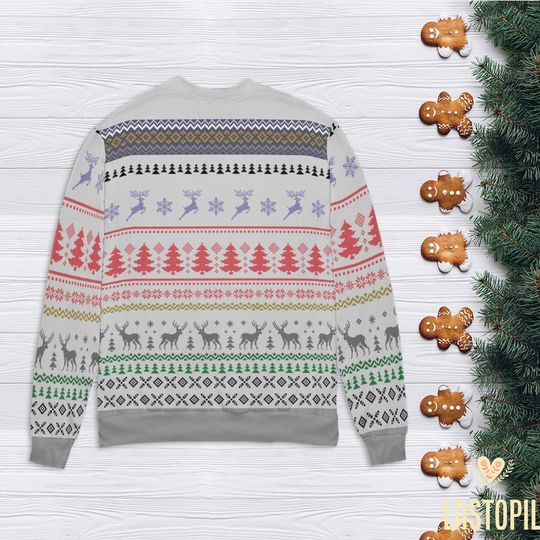 Teach Love Inspire Teacher Ugly Christmas Sweater Teacher Sweatshirt - Image 14