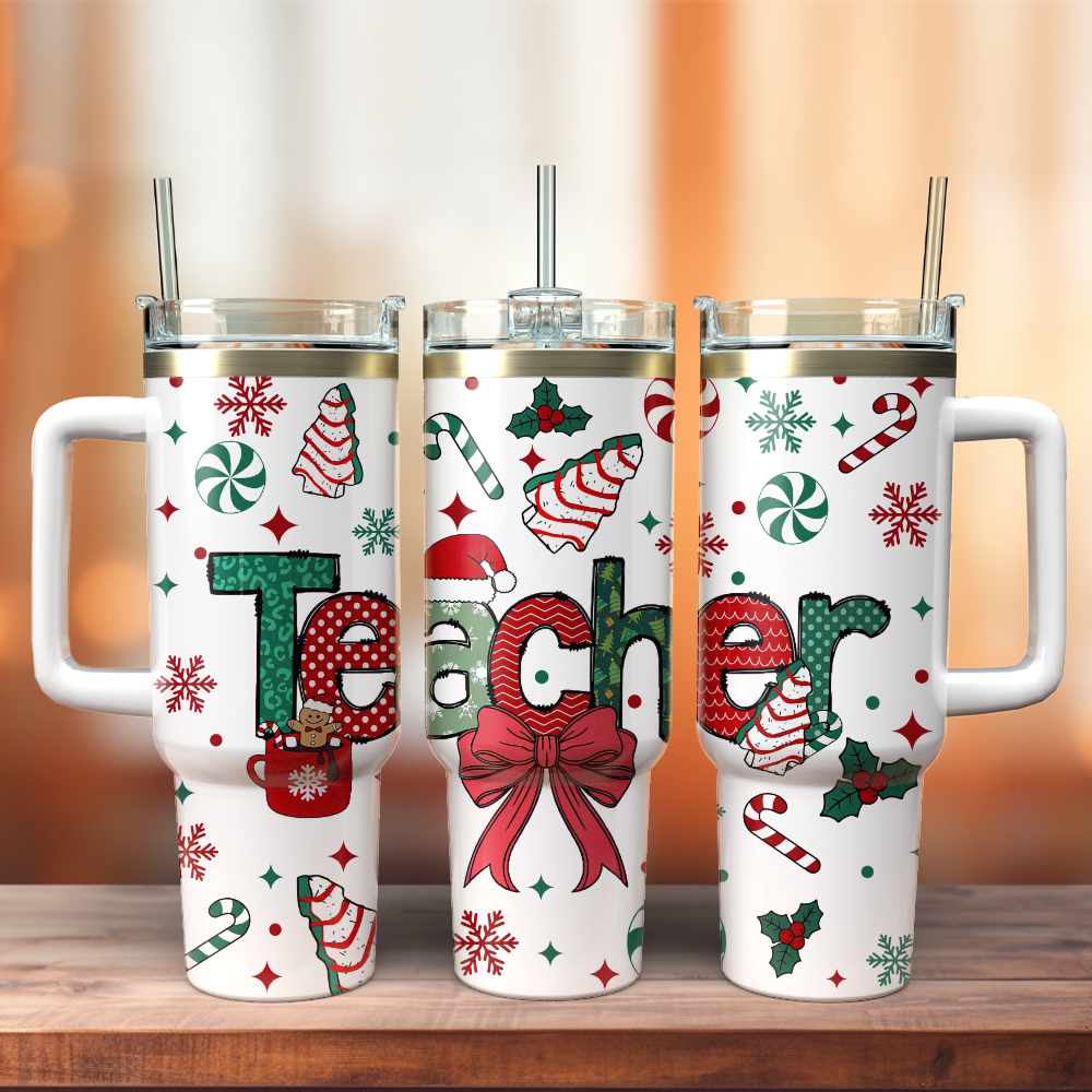 Teacher Christmas Custom Stanley Cup 40 oz 30 oz Tumbler With HandleTVC2301415