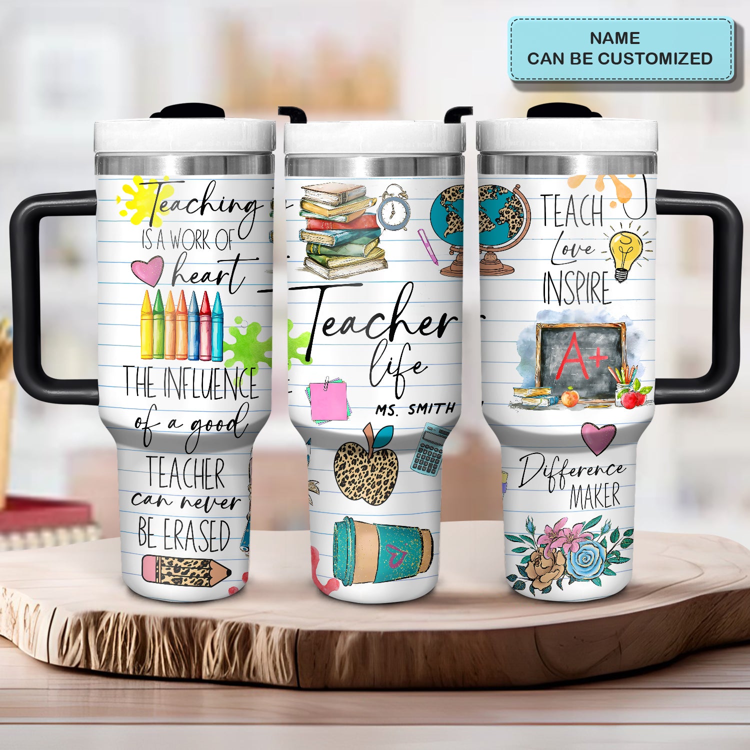 Teacher Life Custom Stanley Cup 40 oz 30 oz Tumbler With HandleTVC2301724