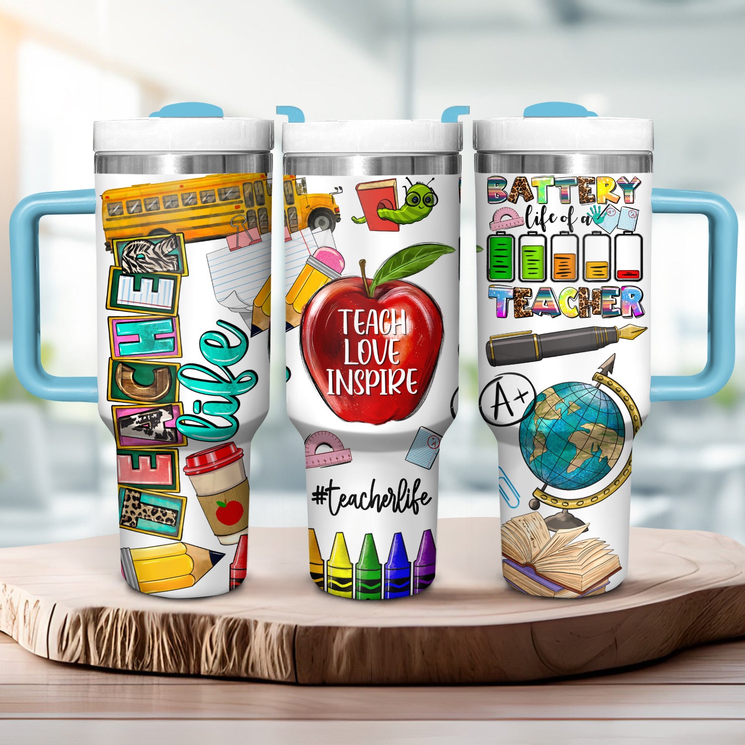 Teacher Life Custom Stanley Cup 40 oz 30 oz Tumbler With HandleTVC2301724