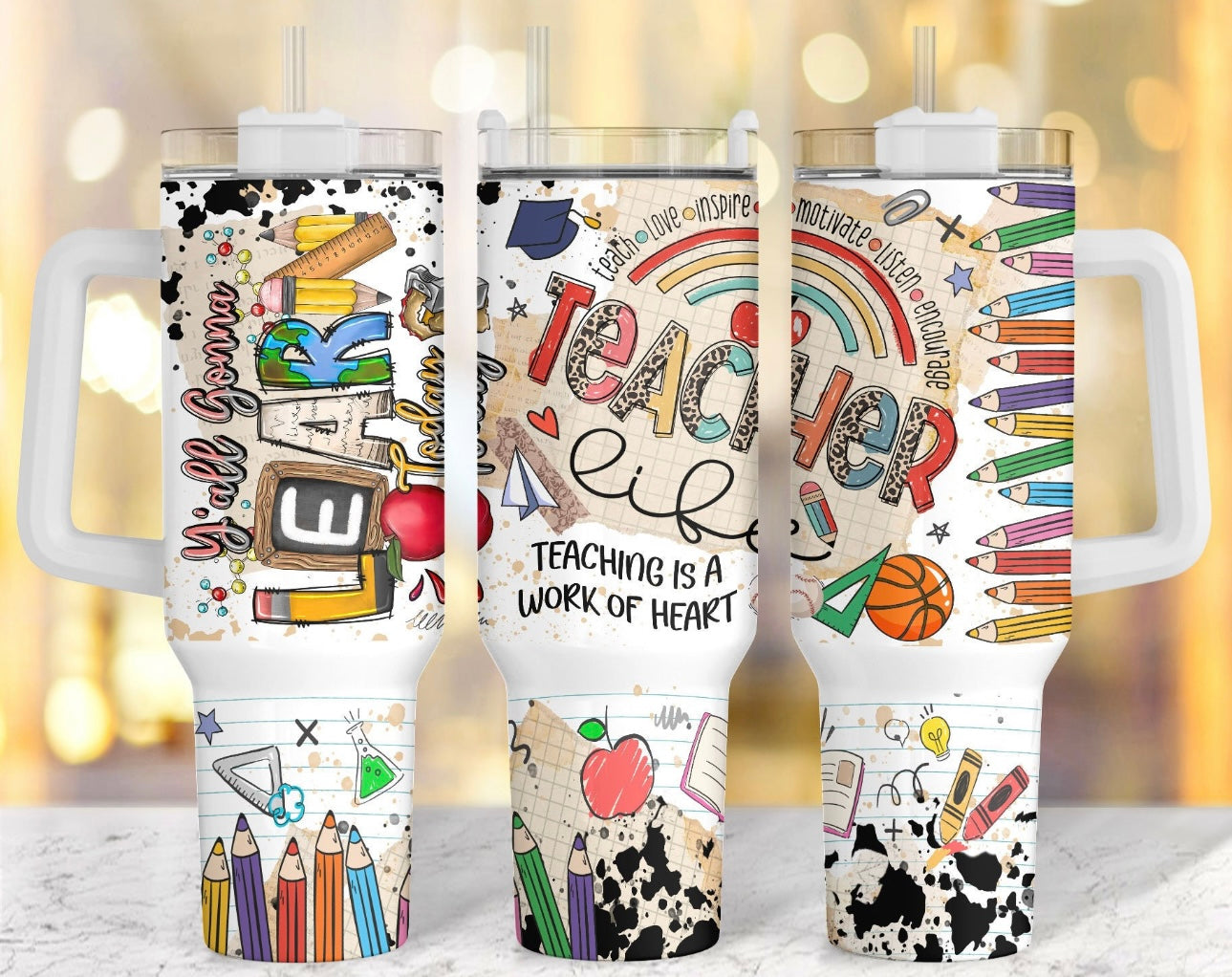 Teacher Life Custom Stanley Cup 40 oz 30 oz Tumbler With HandleTVC2301751
