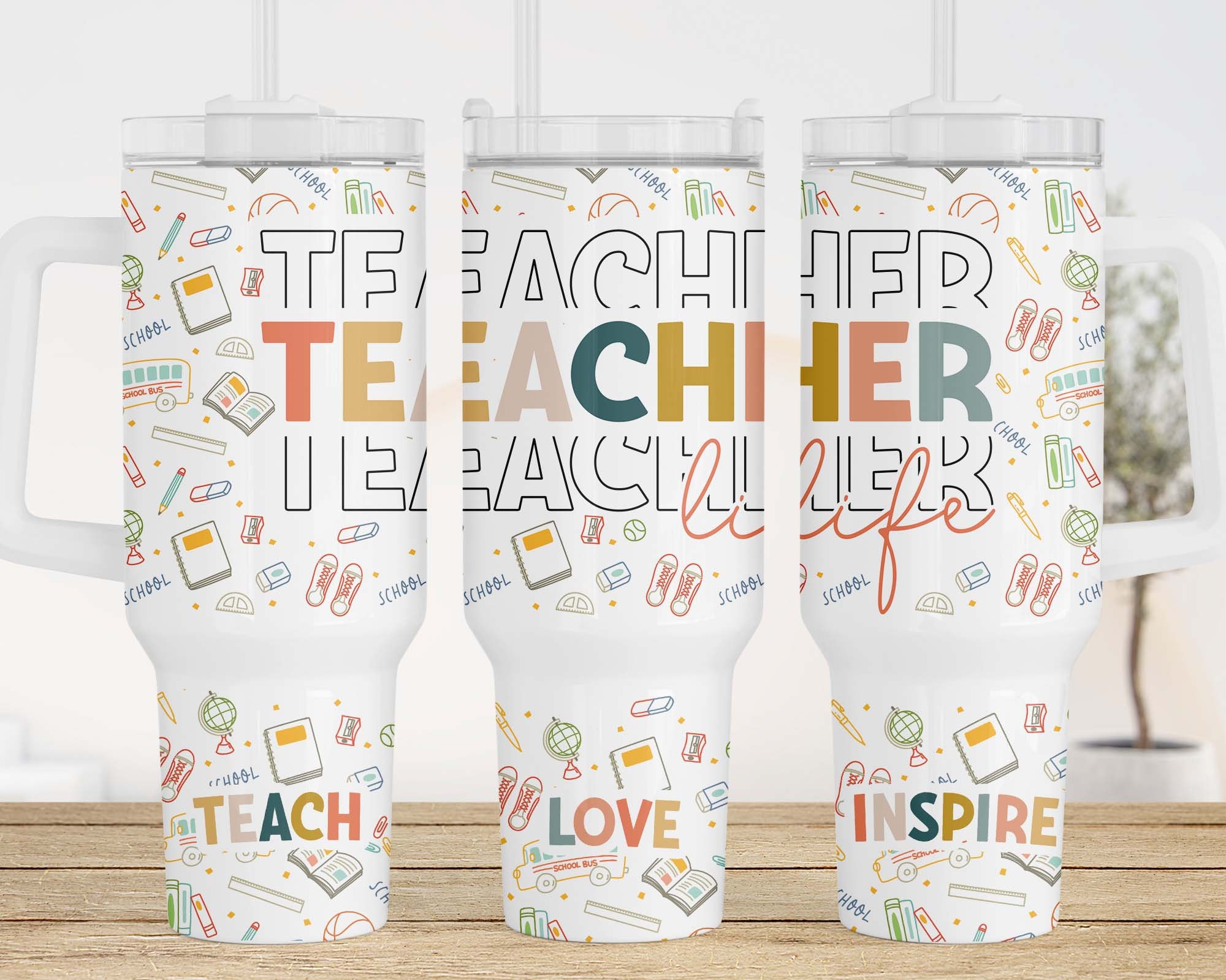 Teacher Life Custom Stanley Cup 40 oz 30 oz Tumbler With HandleTVC2301958