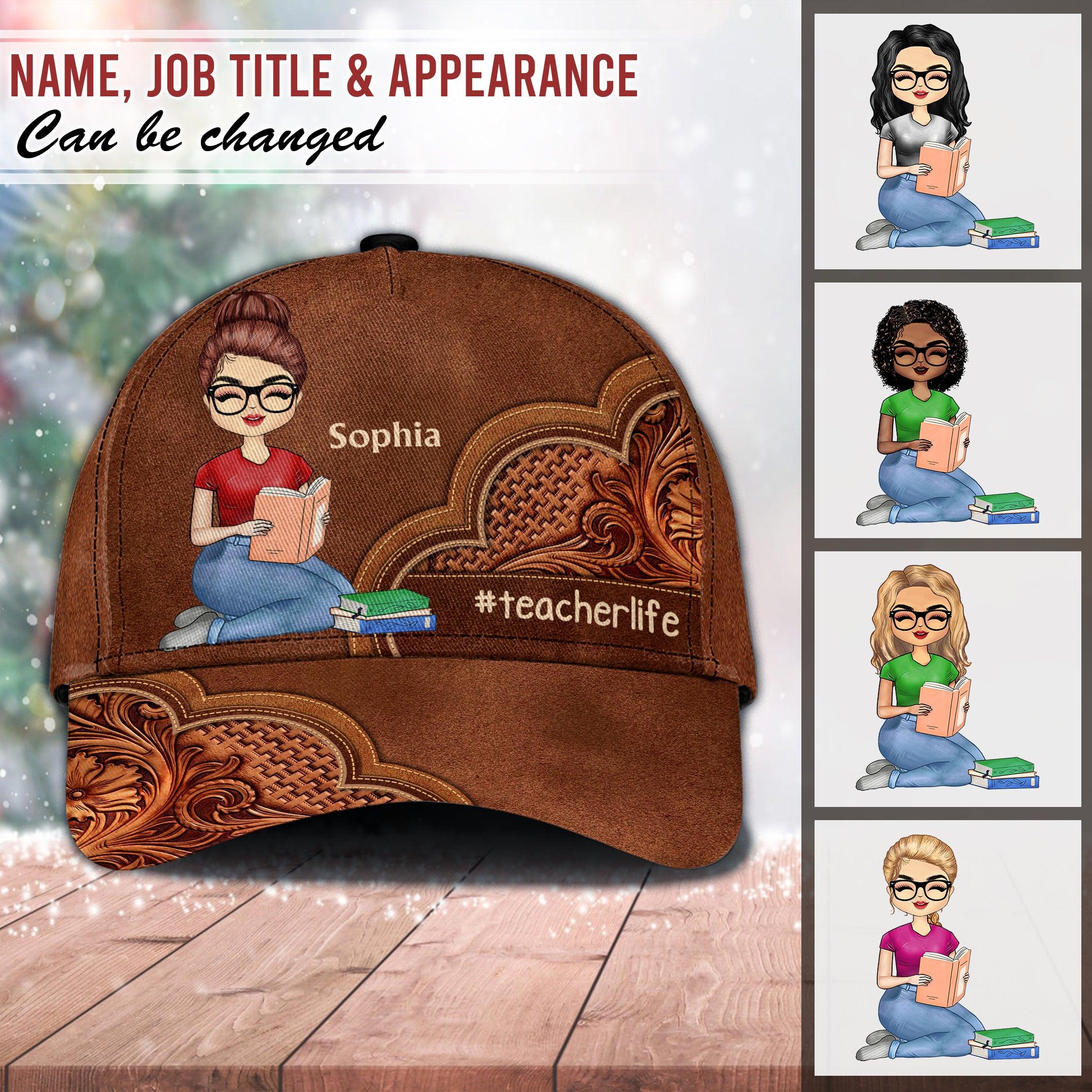 Teacher Personalized Classic Cap, Personalized Gift for Teachers Trucker Hats Custom Hats Gifts For Men & Women