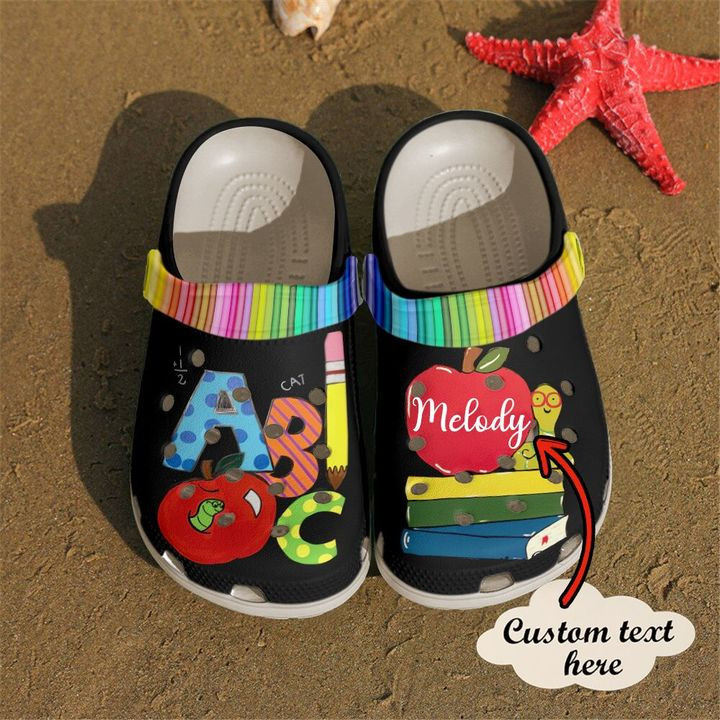 Teacher Personalized Name Abc Crocband Clog Shoes For Men Women