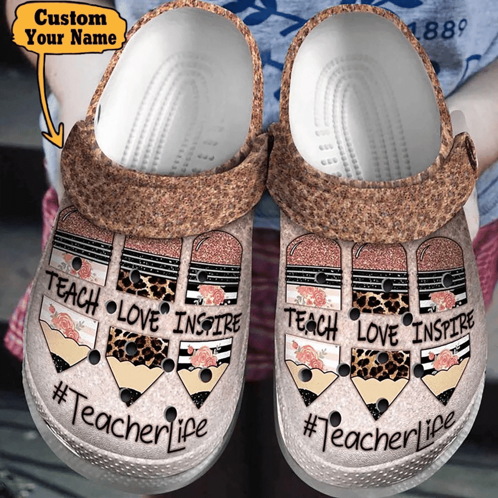 Teacher - Teacher Life Teach Love Inspire Gifts For Crayon Pencil Unisex For Men And Women