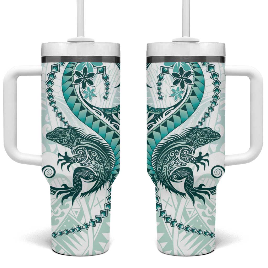 Teal Maori Tuatara Luxury Pastel Custom Stanley Cup 40 oz 30 oz Tumbler With HandleTVC2301398