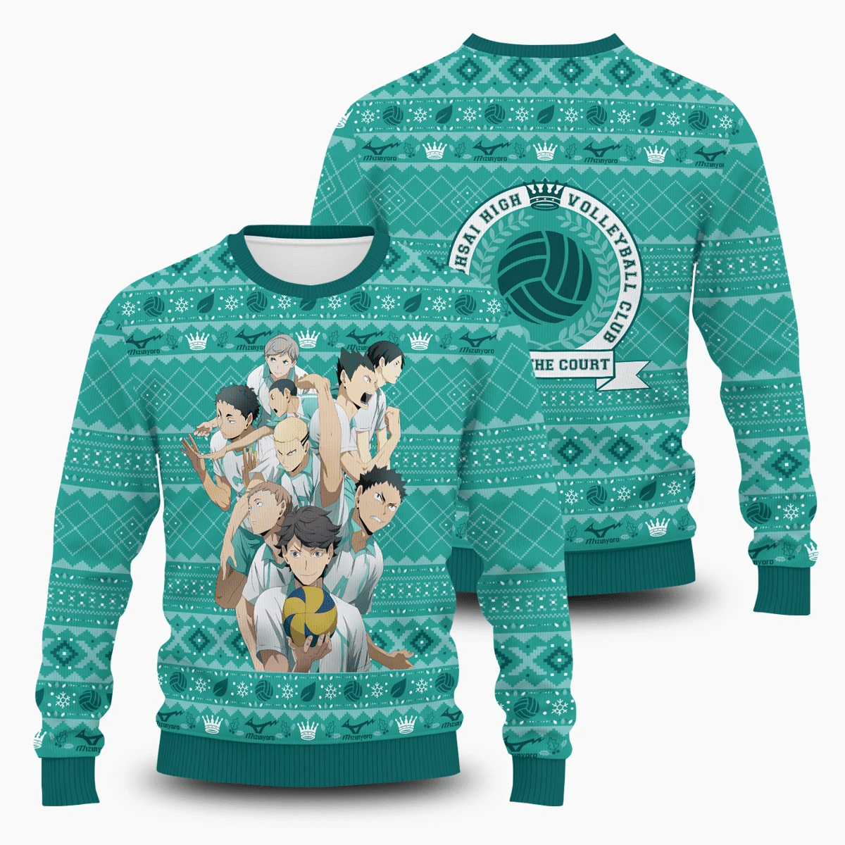 Team Crown Ugly Christmas Sweater Adult 3D Funny Matching for family