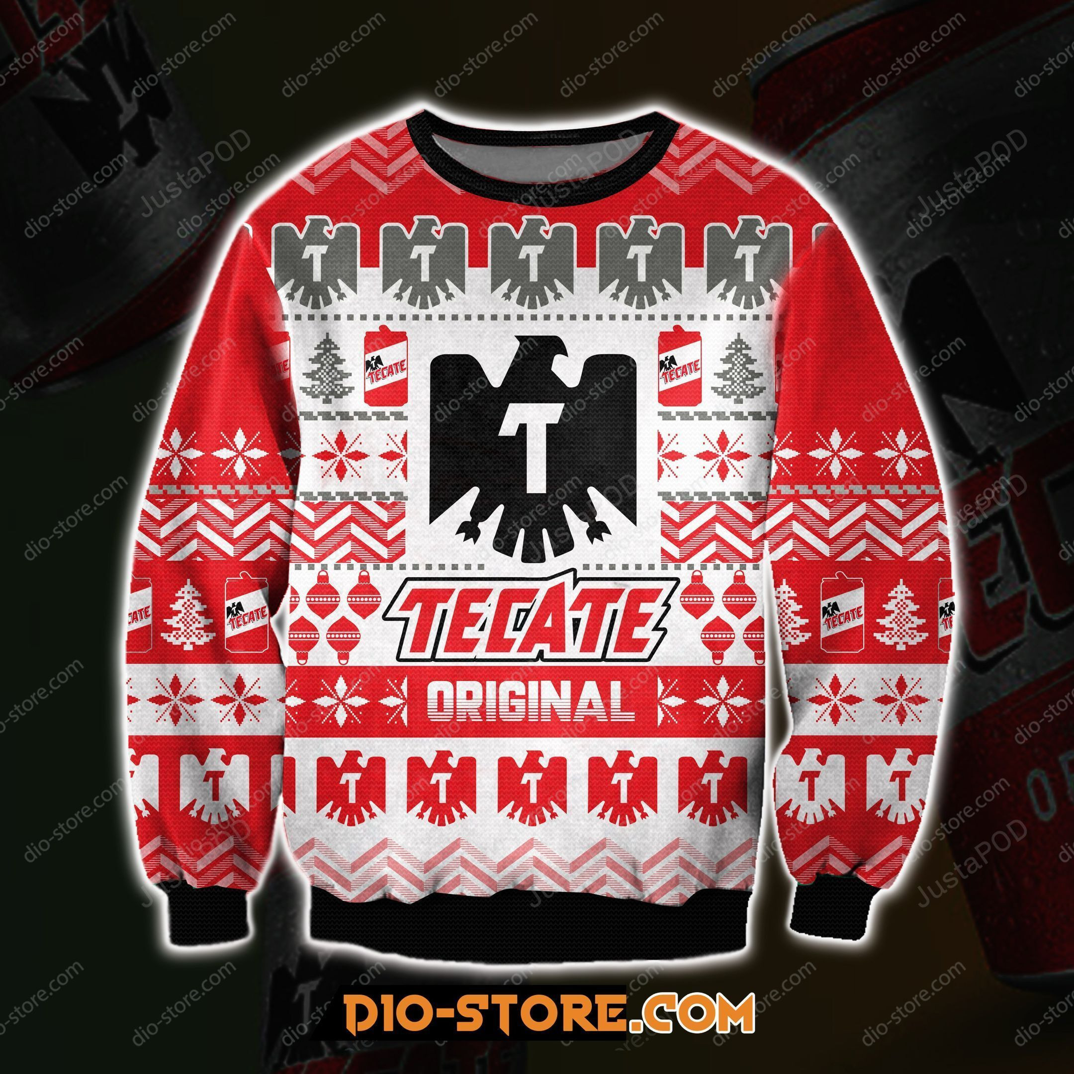 Tecate Beer Ugly Christmas Sweater Adult 3D Funny Matching for family