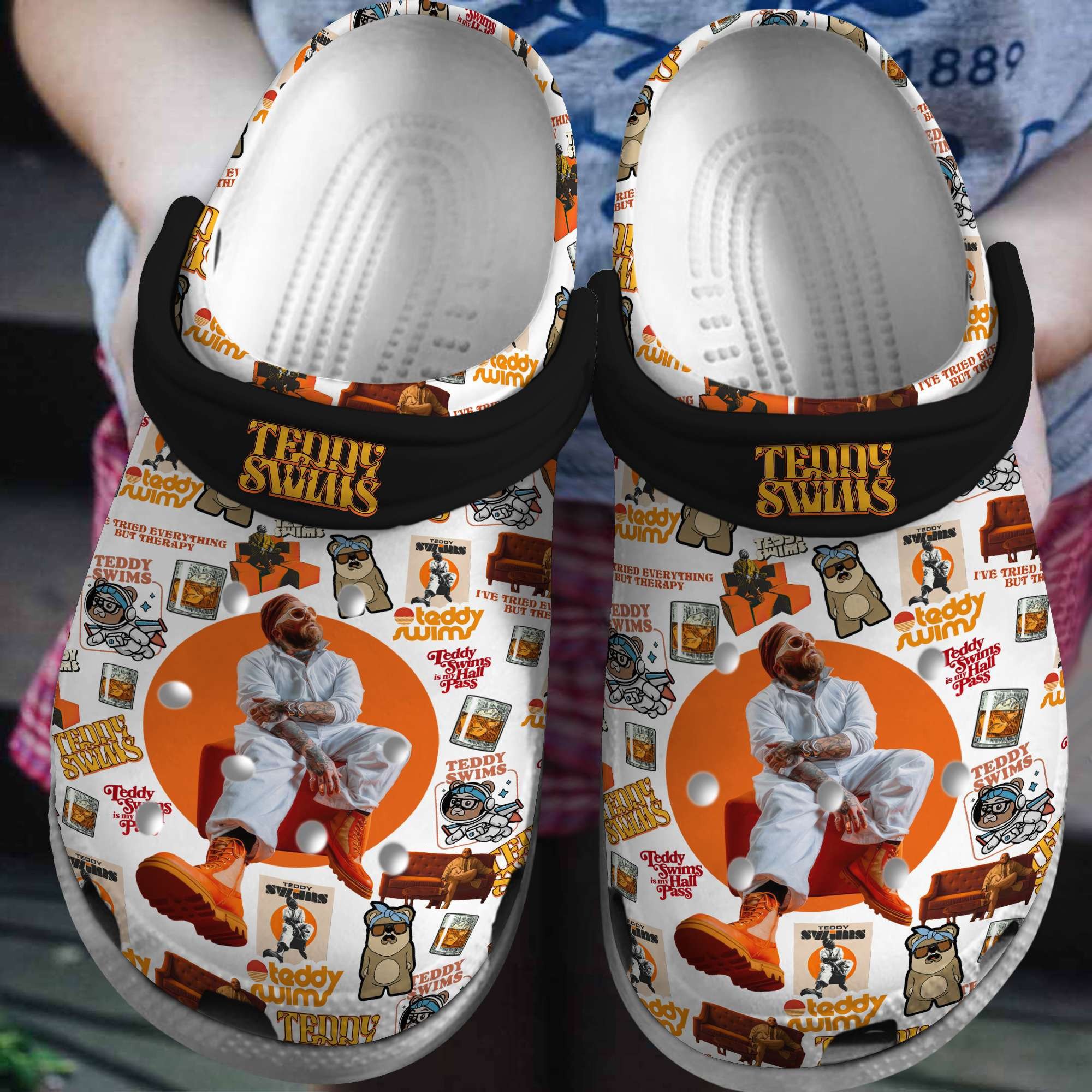 Teddy Swims Music Crocs Crocband Clogs Shoes Comfortable For Men Women and Kids