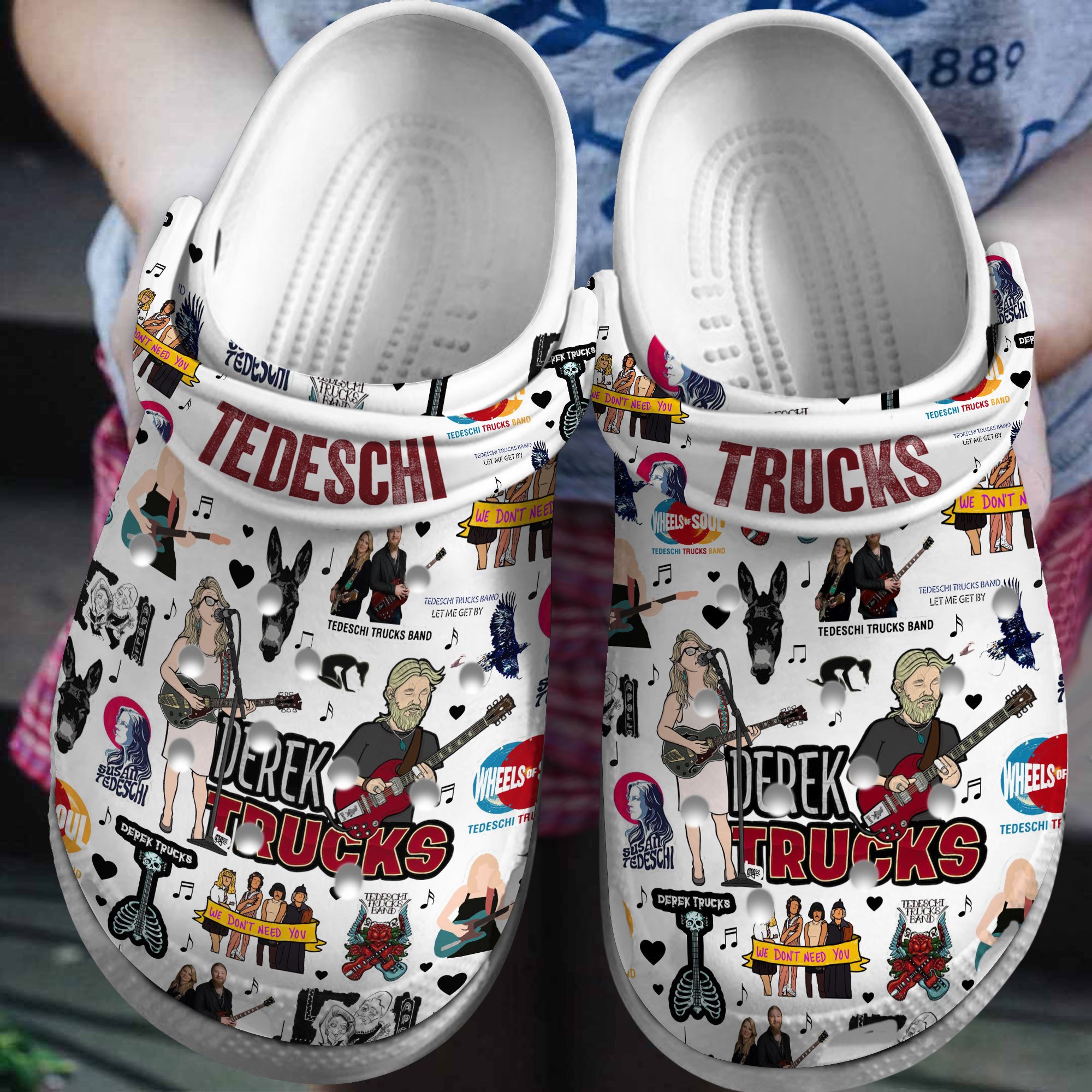 Tedeschi Trucks Band Music Crocs Crocband Clogs Shoes Comfortable For Men Women and Kids