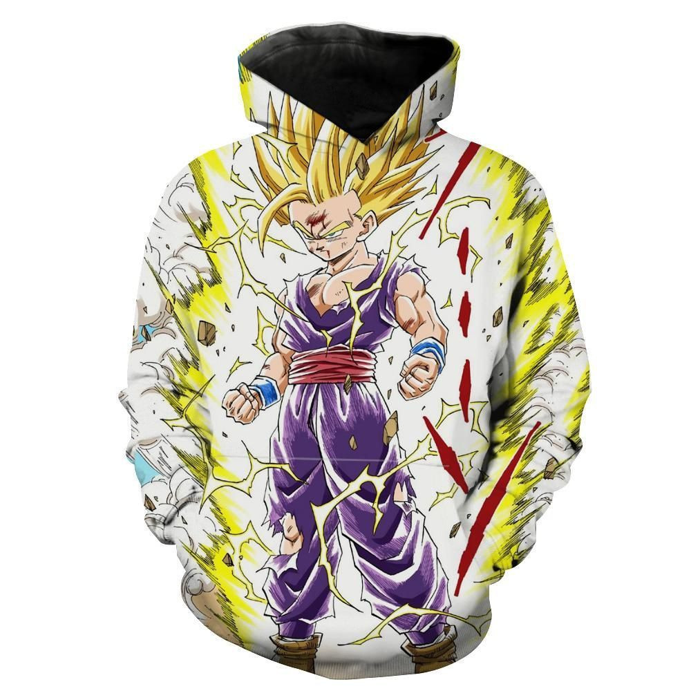 Teen Super Saiyan Gohan 2 3D All Over Print Hoodie, Zip Hoodie