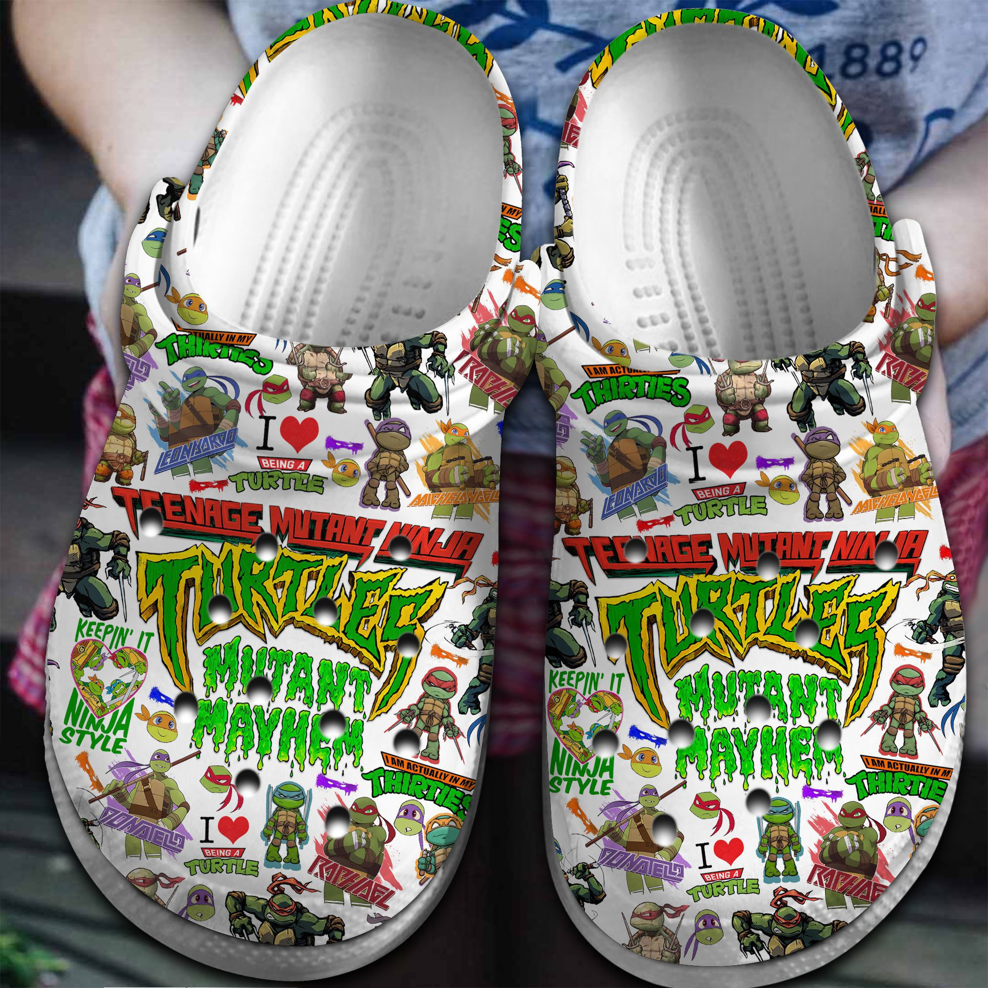 Teenage Mutant Ninja Turtles Movie Crocs Crocband Clogs Shoes Comfortable For Men Women and Kids