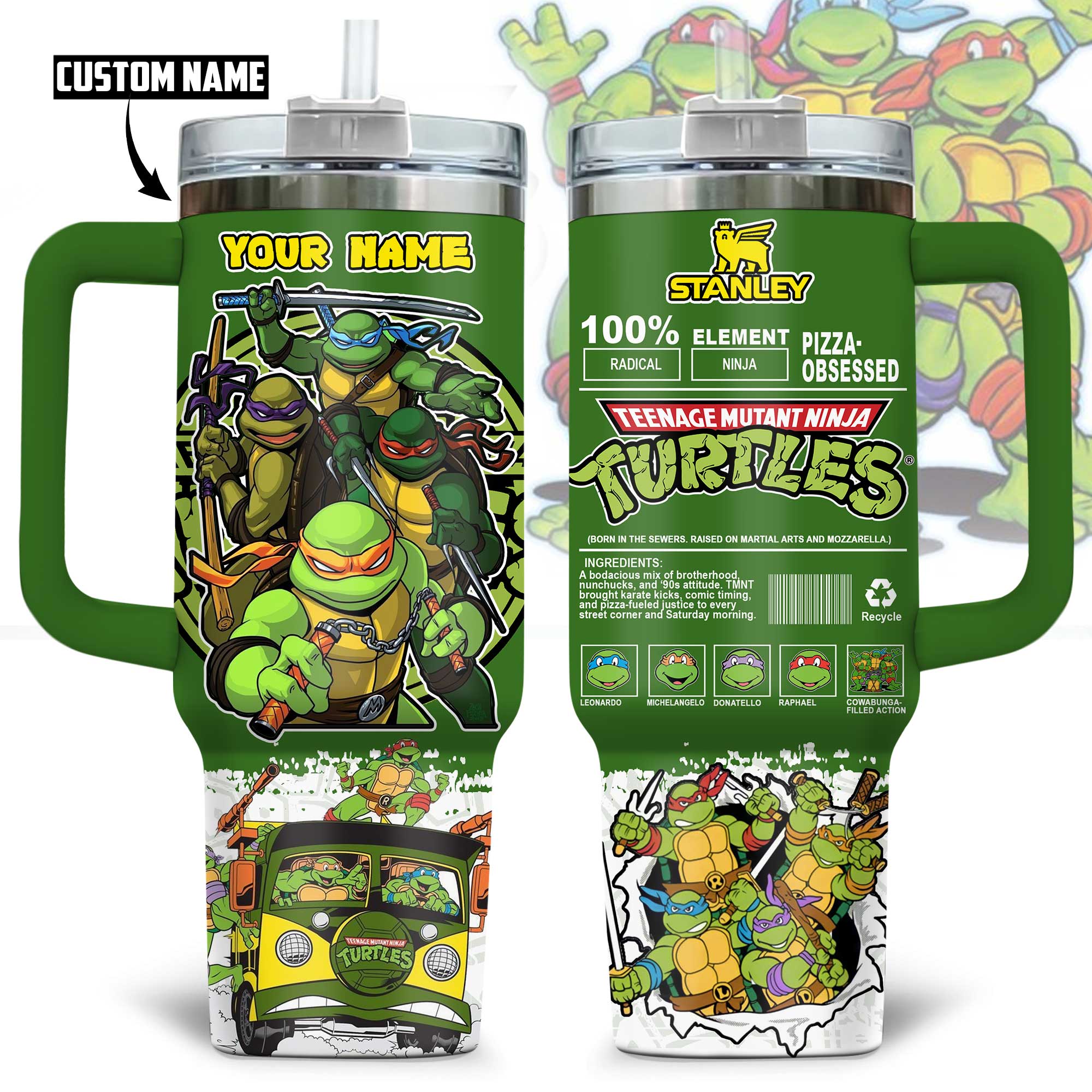 Teenage Mutant Ninja Turtles Movies Custom Stanley Cup 40 oz 30 oz Tumbler With HandleTVC2301174