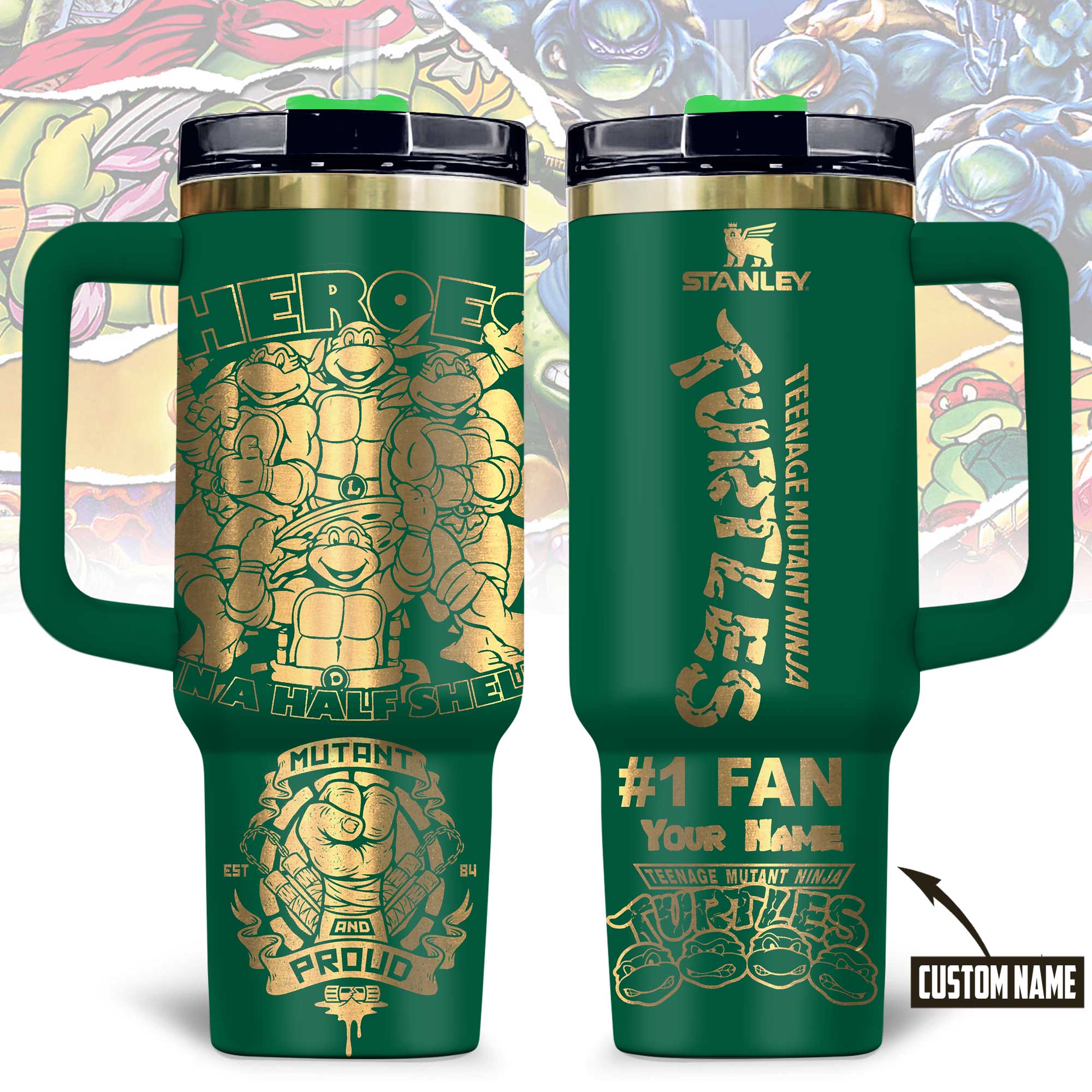 Teenage Mutant Ninja Turtles Movies Custom Stanley Cup 40 oz 30 oz Tumbler With HandleTVC2301177