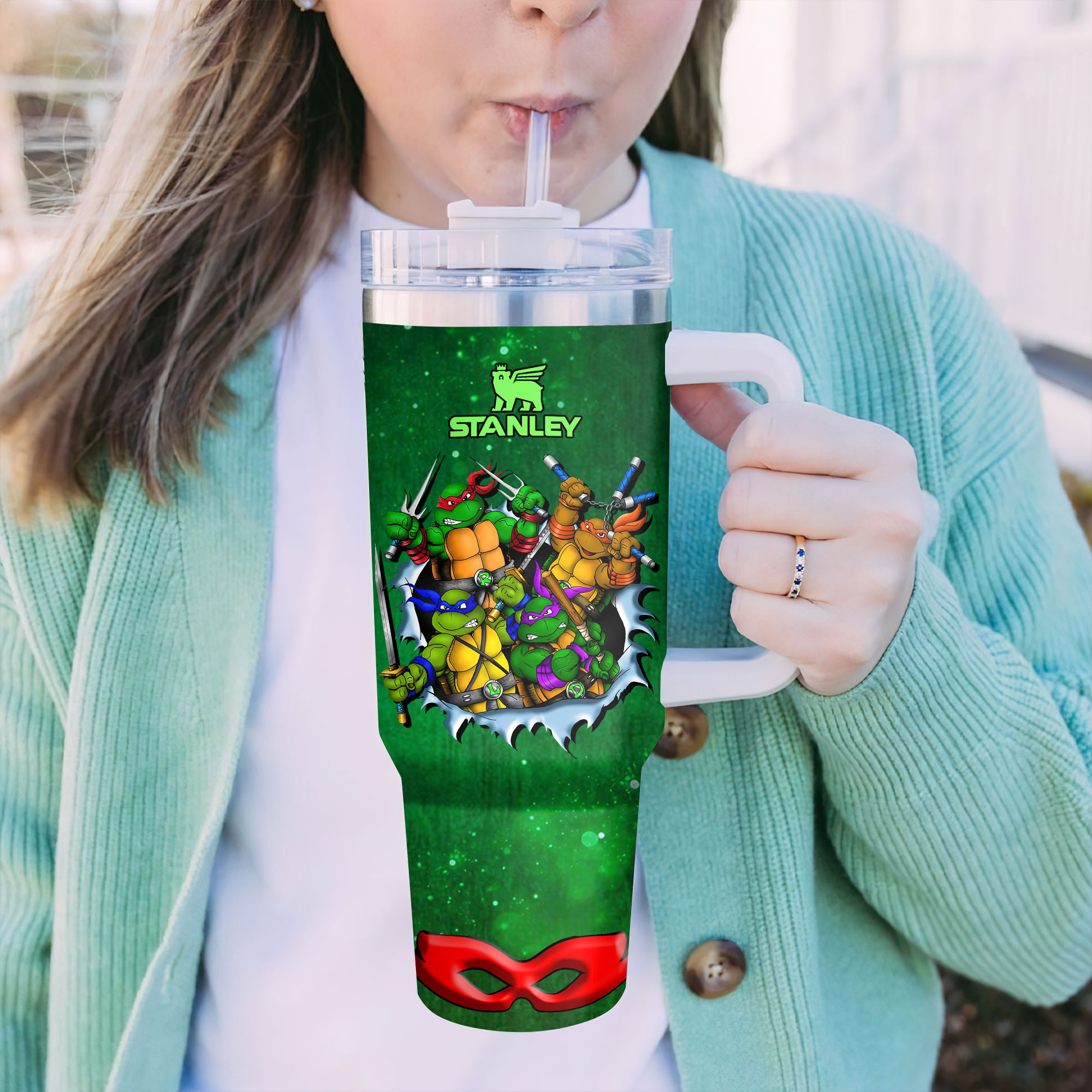 Teenage Mutant Ninja Turtles Movies Custom Stanley Cup 40 oz 30 oz Tumbler With HandleTVC2301339 - Image 3