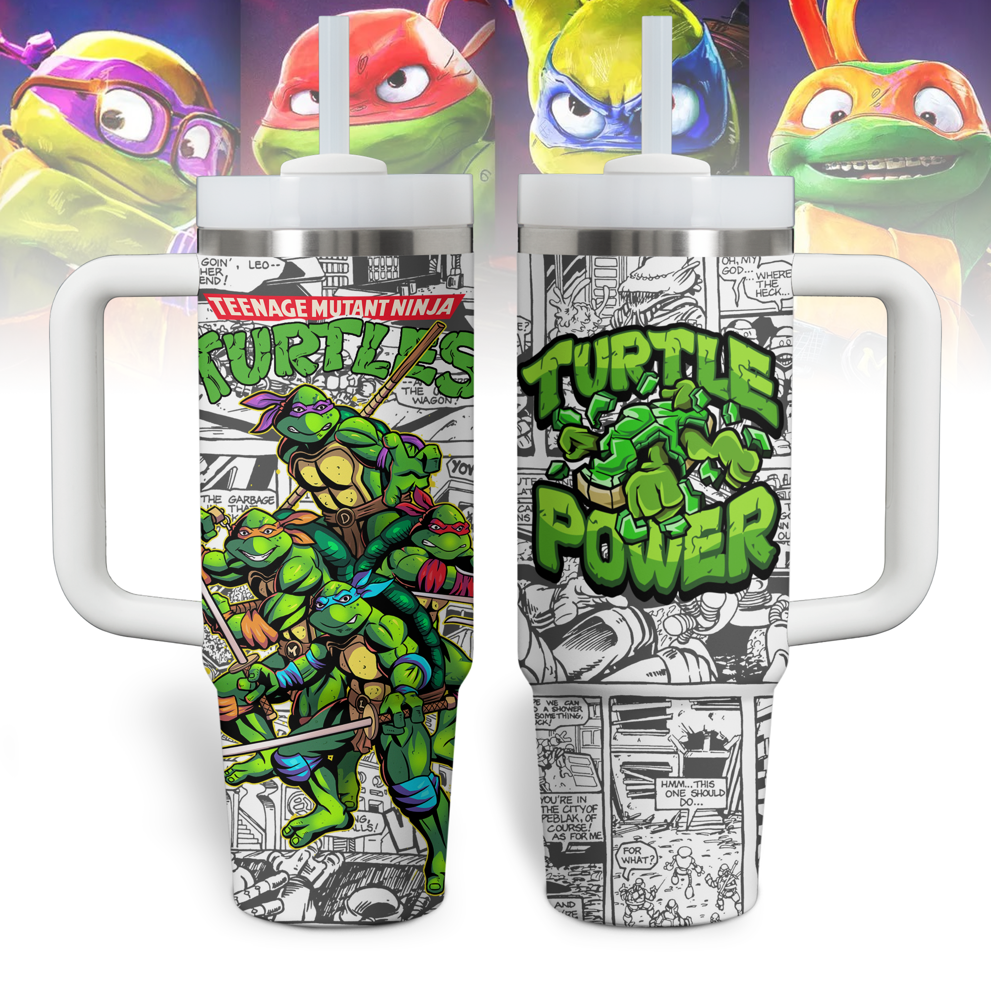 Teenage Mutant Ninja Turtles Movies Custom Stanley Cup 40 oz 30 oz Tumbler With HandleTVC2301523