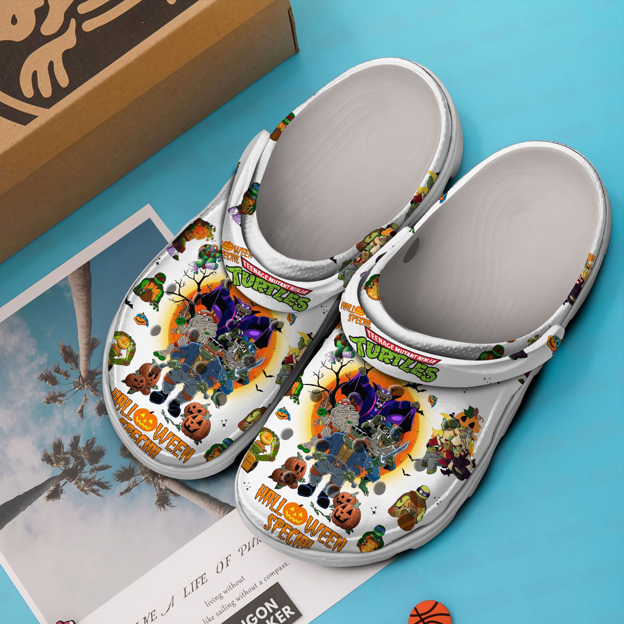 Teenage Mutant Ninja Turtles TV Series Crocs Crocband Clogs Shoes Comfortable For Men Women and Kids - Image 2