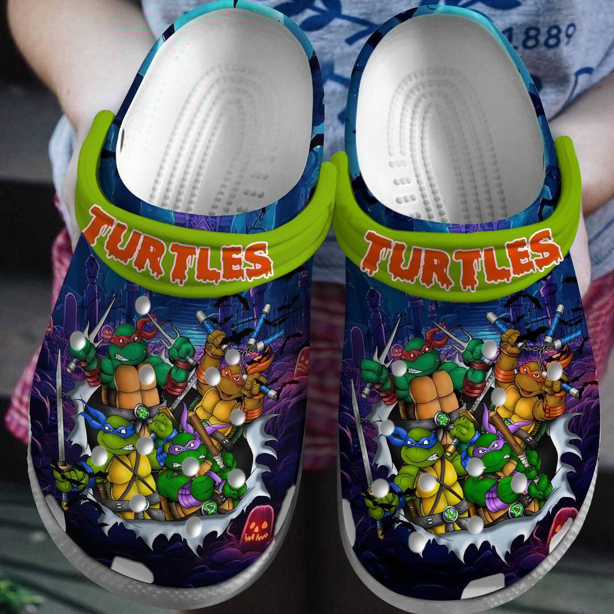 Teenage Mutant Ninja Turtles TV Series Crocs Crocband Clogs Shoes Comfortable For Men Women and Kids