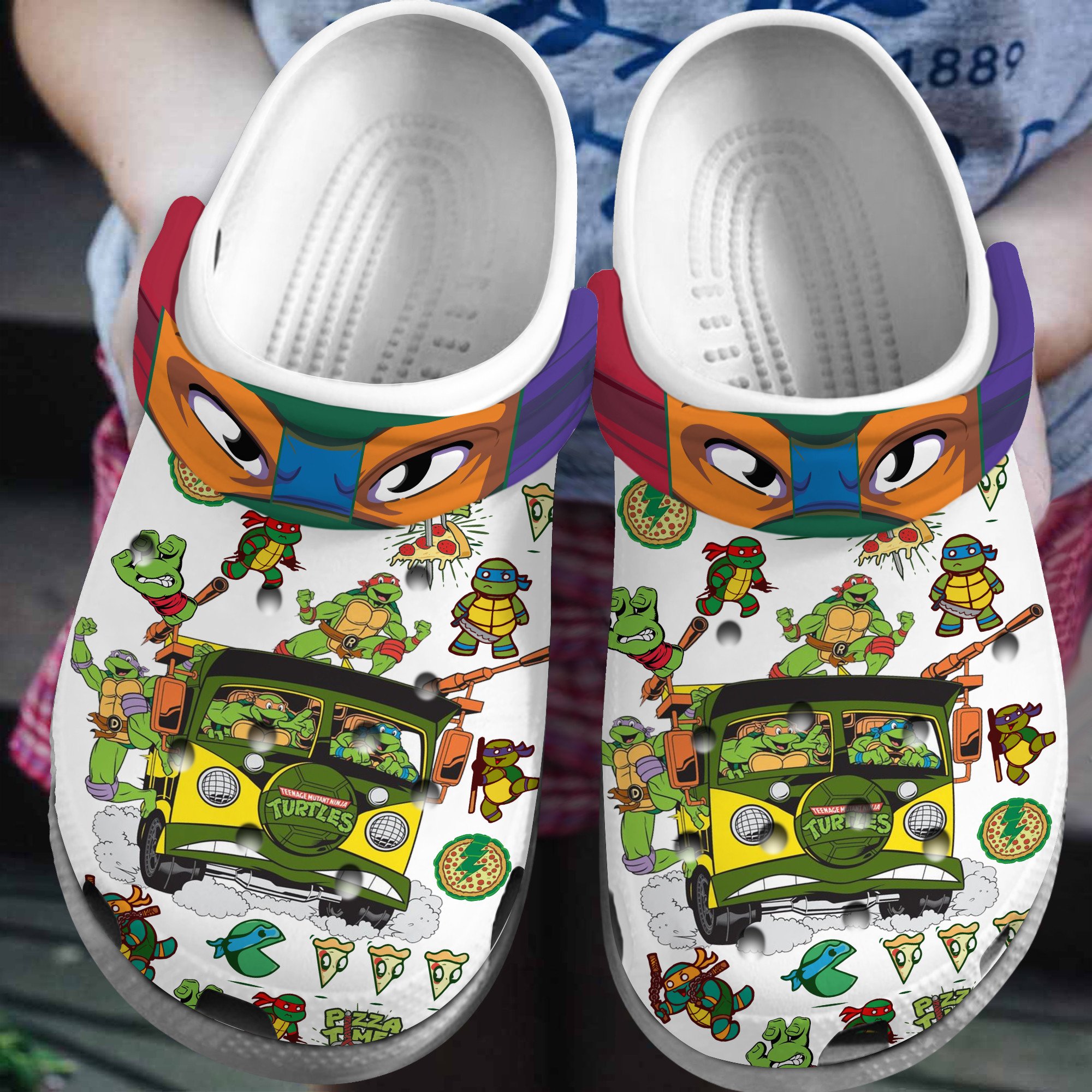 Teenage Mutant Ninja Turtles TV Series Crocs Crocband Clogs Shoes Comfortable For Men Women and Kids