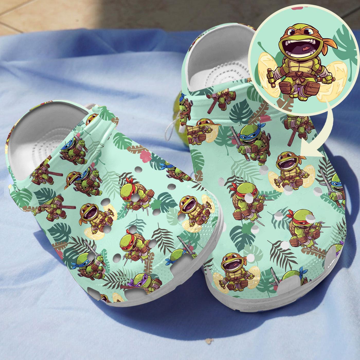 Teenage Mutant Ninja Turtles TV Series Crocs Crocband Clogs Shoes Comfortable For Men Women and Kids