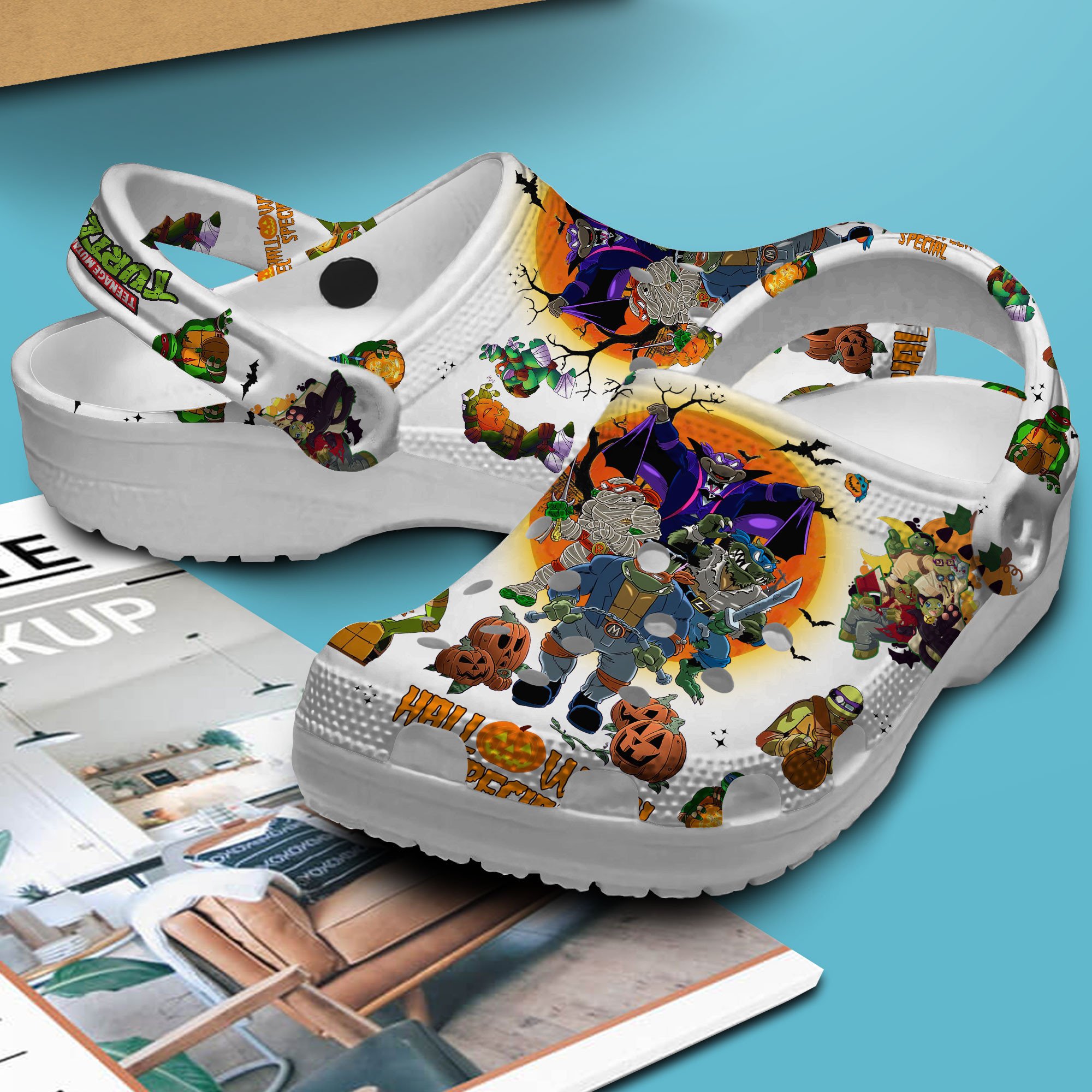 Teenage Mutant Ninja Turtles TV Series Crocs Crocband Clogs Shoes Comfortable For Men Women and Kids - Image 3